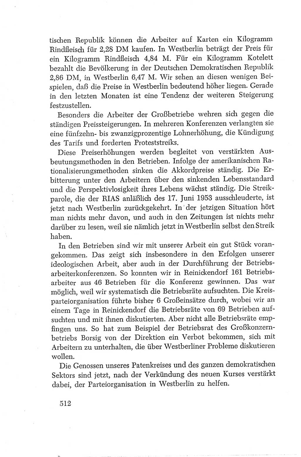 Protokoll der Verhandlungen des Ⅳ. Parteitages der Sozialistischen Einheitspartei Deutschlands (SED) [Deutsche Demokratische Republik (DDR)] 1954, Seite 512