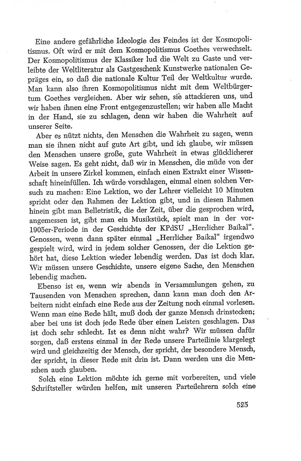 Protokoll der Verhandlungen des Ⅳ. Parteitages der Sozialistischen Einheitspartei Deutschlands (SED) [Deutsche Demokratische Republik (DDR)] 1954, Seite 525