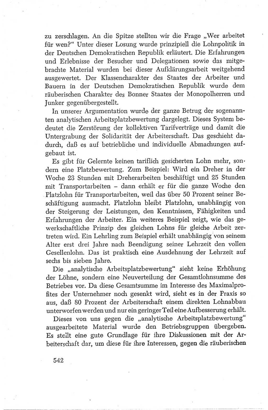 Protokoll der Verhandlungen des Ⅳ. Parteitages der Sozialistischen Einheitspartei Deutschlands (SED) [Deutsche Demokratische Republik (DDR)] 1954, Seite 542