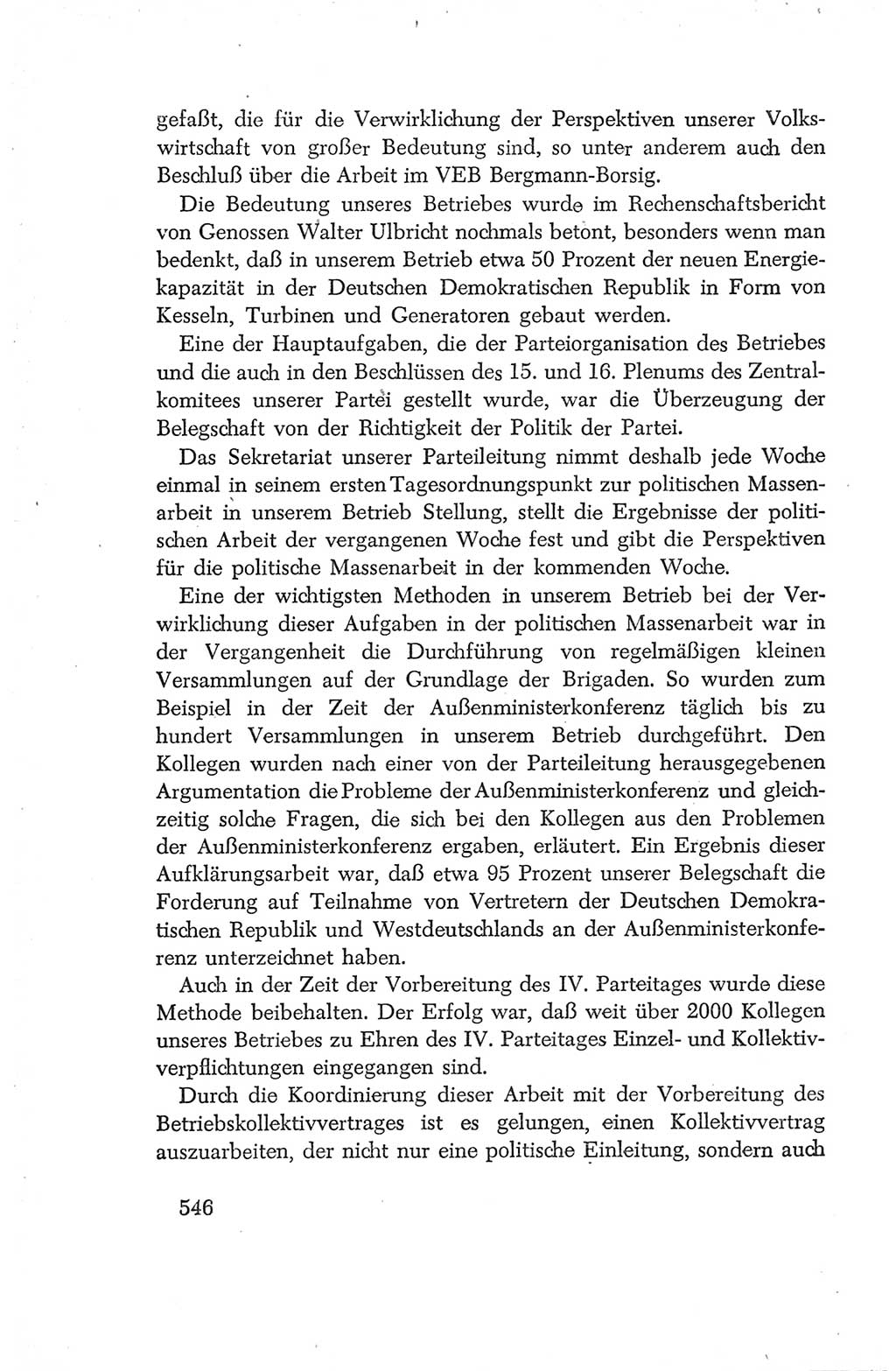 Protokoll der Verhandlungen des Ⅳ. Parteitages der Sozialistischen Einheitspartei Deutschlands (SED) [Deutsche Demokratische Republik (DDR)] 1954, Seite 546