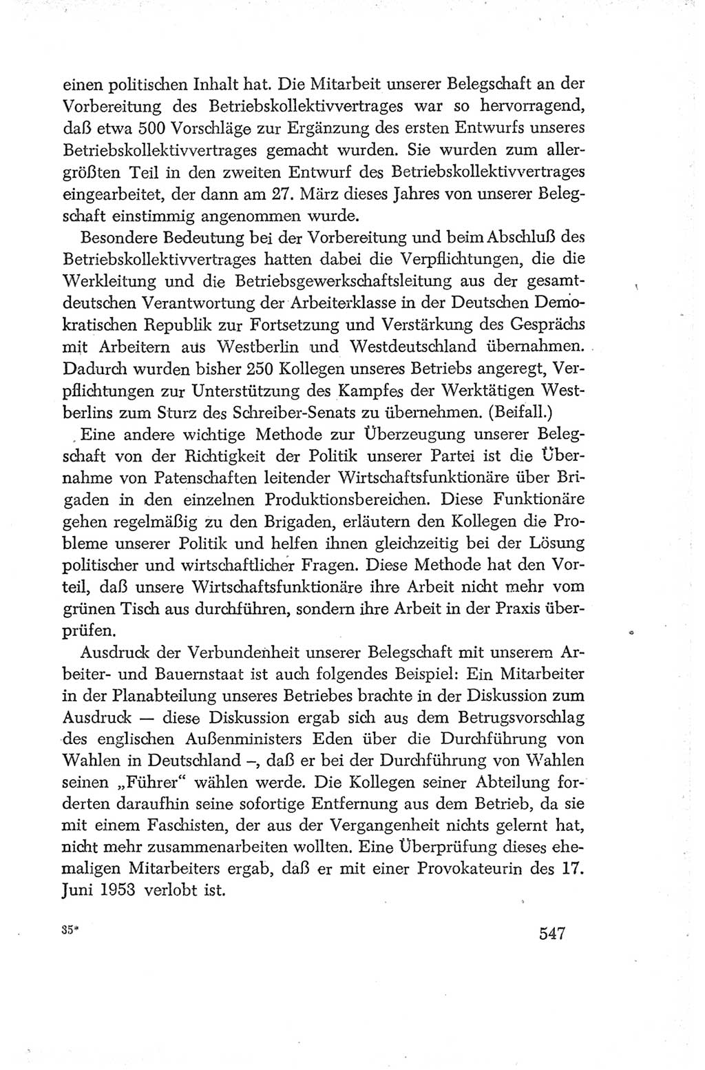 Protokoll der Verhandlungen des Ⅳ. Parteitages der Sozialistischen Einheitspartei Deutschlands (SED) [Deutsche Demokratische Republik (DDR)] 1954, Seite 547