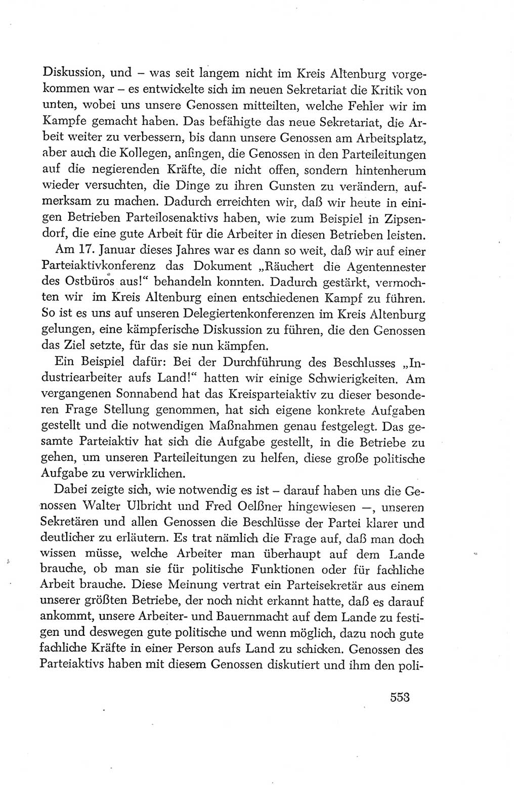 Protokoll der Verhandlungen des Ⅳ. Parteitages der Sozialistischen Einheitspartei Deutschlands (SED) [Deutsche Demokratische Republik (DDR)] 1954, Seite 553