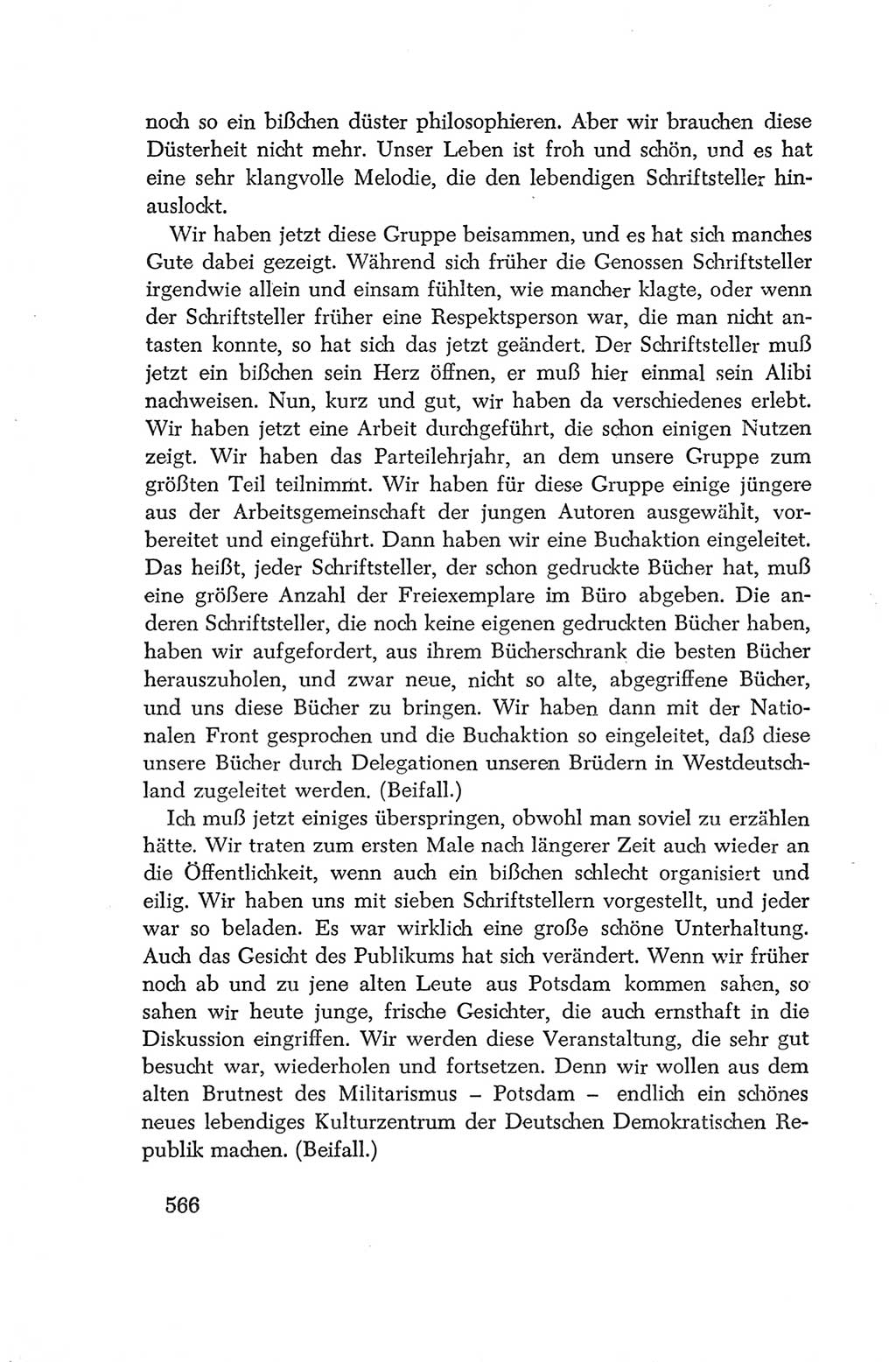 Protokoll der Verhandlungen des Ⅳ. Parteitages der Sozialistischen Einheitspartei Deutschlands (SED) [Deutsche Demokratische Republik (DDR)] 1954, Seite 566