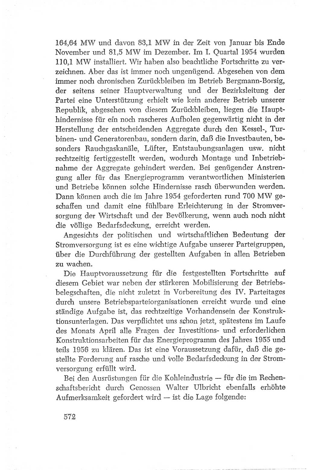 Protokoll der Verhandlungen des Ⅳ. Parteitages der Sozialistischen Einheitspartei Deutschlands (SED) [Deutsche Demokratische Republik (DDR)] 1954, Seite 572