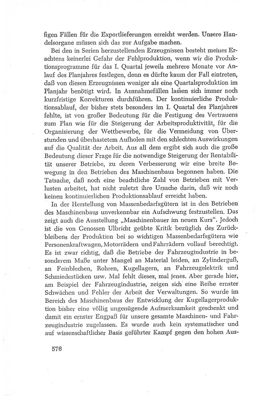 Protokoll der Verhandlungen des Ⅳ. Parteitages der Sozialistischen Einheitspartei Deutschlands (SED) [Deutsche Demokratische Republik (DDR)] 1954, Seite 576