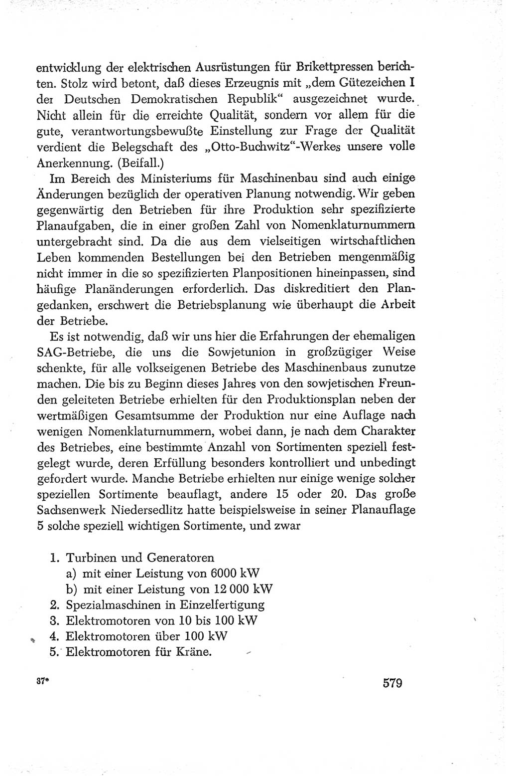 Protokoll der Verhandlungen des Ⅳ. Parteitages der Sozialistischen Einheitspartei Deutschlands (SED) [Deutsche Demokratische Republik (DDR)] 1954, Seite 579