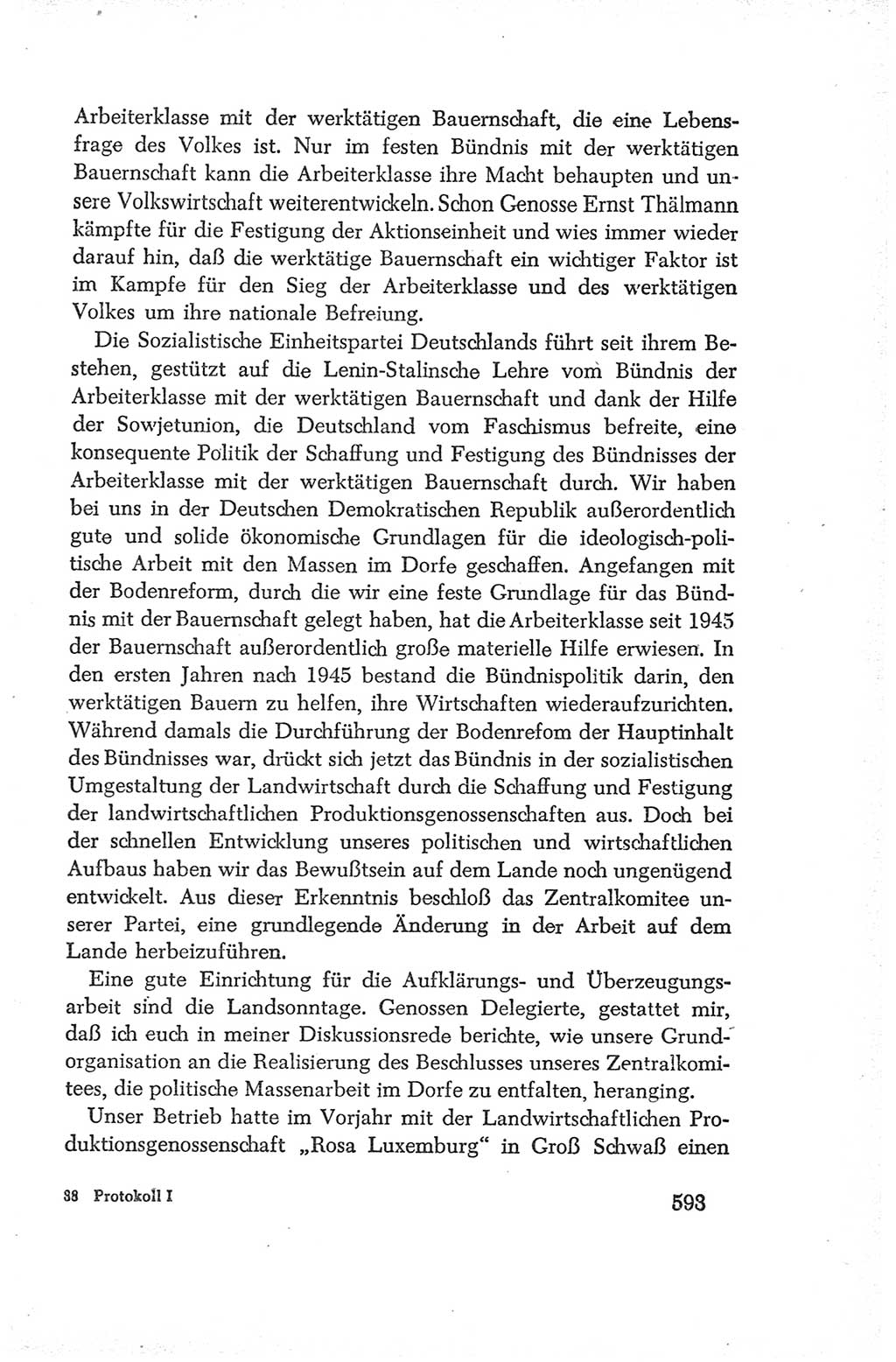 Protokoll der Verhandlungen des Ⅳ. Parteitages der Sozialistischen Einheitspartei Deutschlands (SED) [Deutsche Demokratische Republik (DDR)] 1954, Seite 593