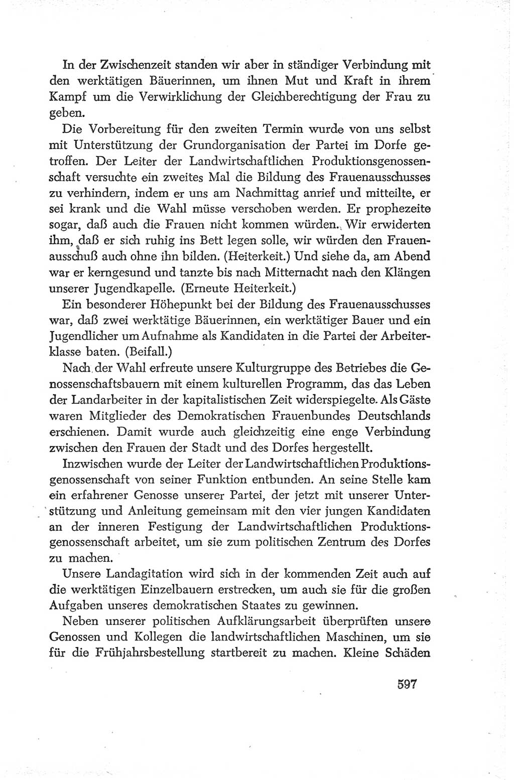 Protokoll der Verhandlungen des Ⅳ. Parteitages der Sozialistischen Einheitspartei Deutschlands (SED) [Deutsche Demokratische Republik (DDR)] 1954, Seite 597