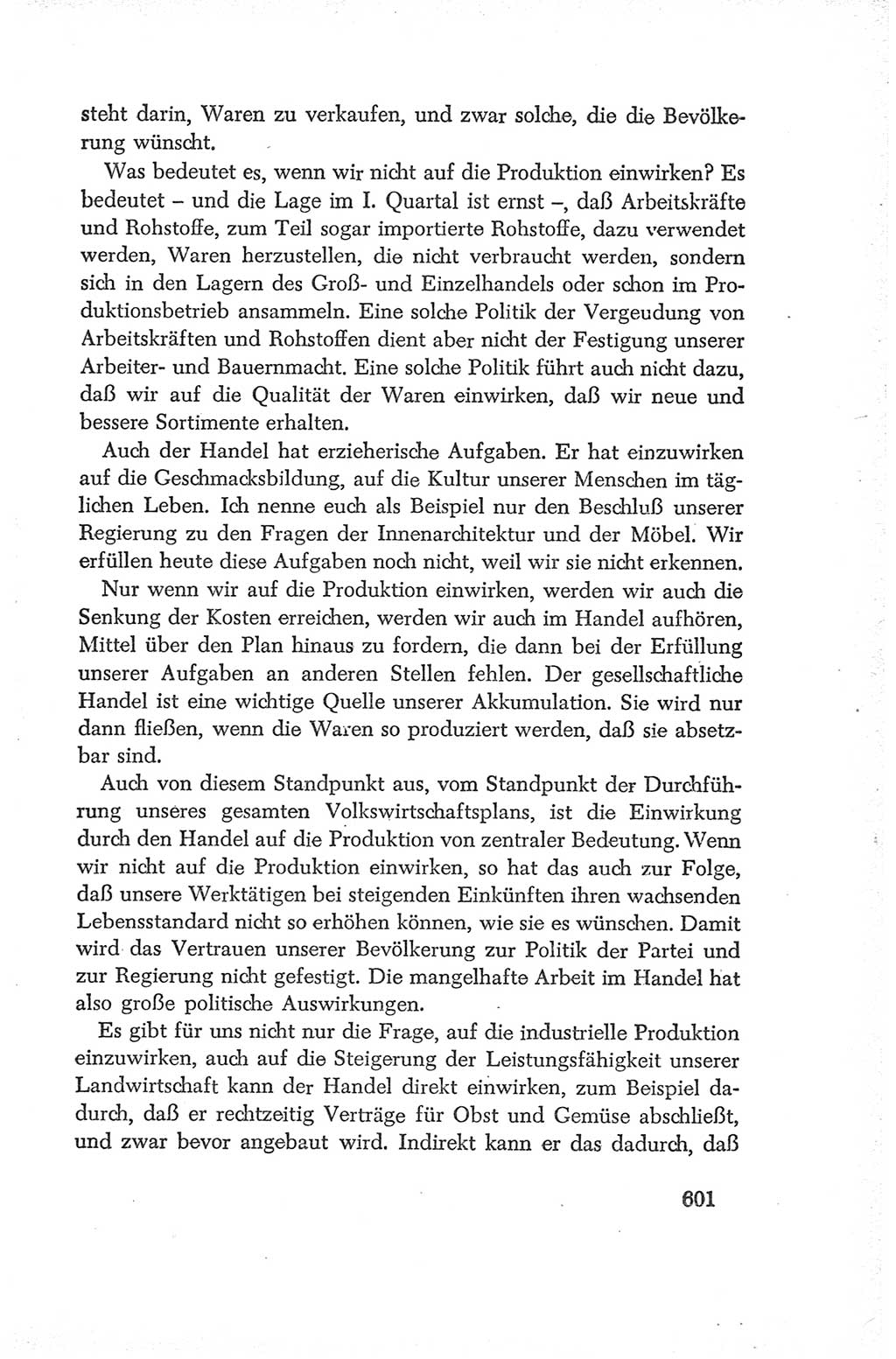 Protokoll der Verhandlungen des Ⅳ. Parteitages der Sozialistischen Einheitspartei Deutschlands (SED) [Deutsche Demokratische Republik (DDR)] 1954, Seite 601