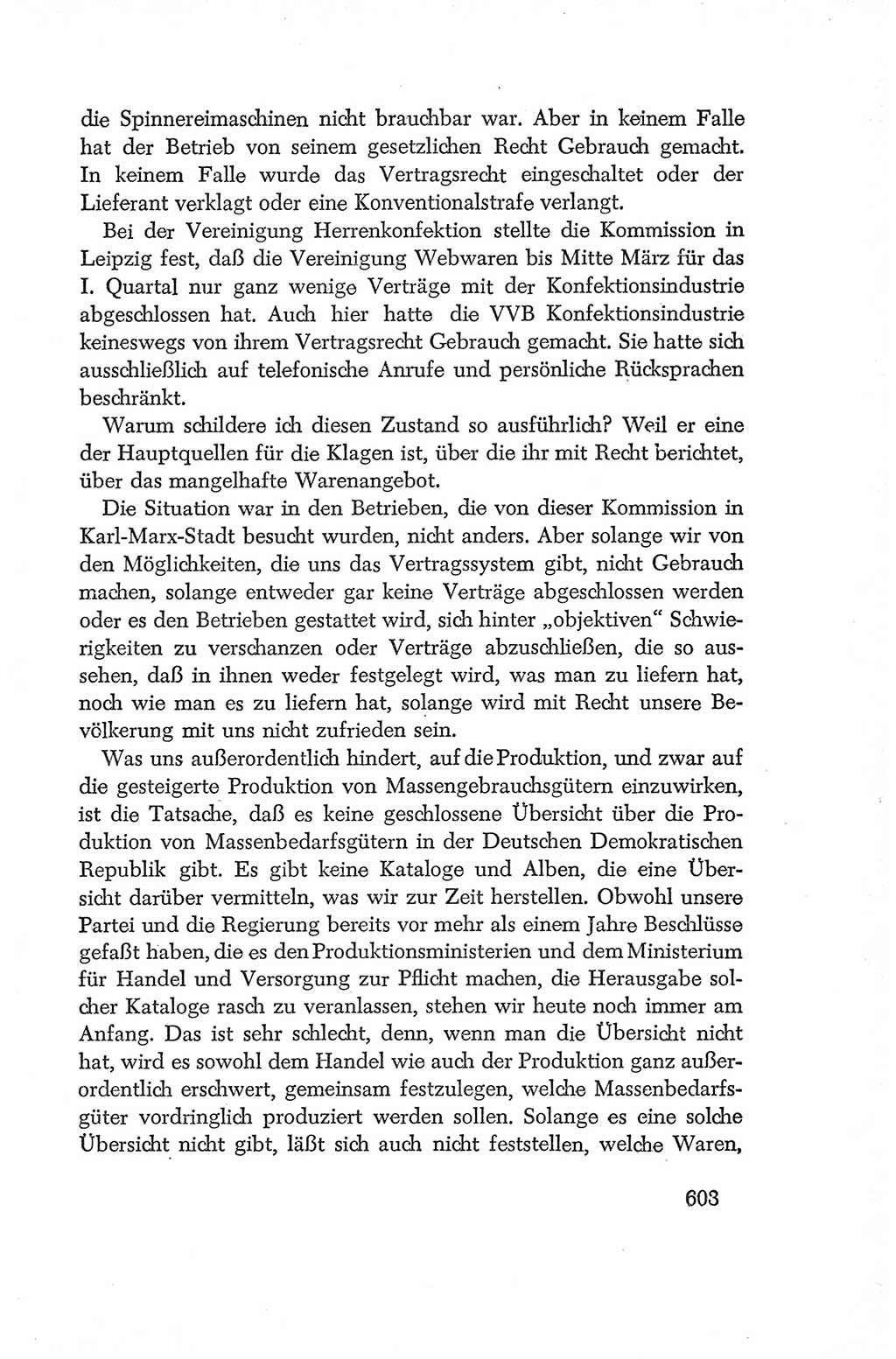 Protokoll der Verhandlungen des Ⅳ. Parteitages der Sozialistischen Einheitspartei Deutschlands (SED) [Deutsche Demokratische Republik (DDR)] 1954, Seite 603