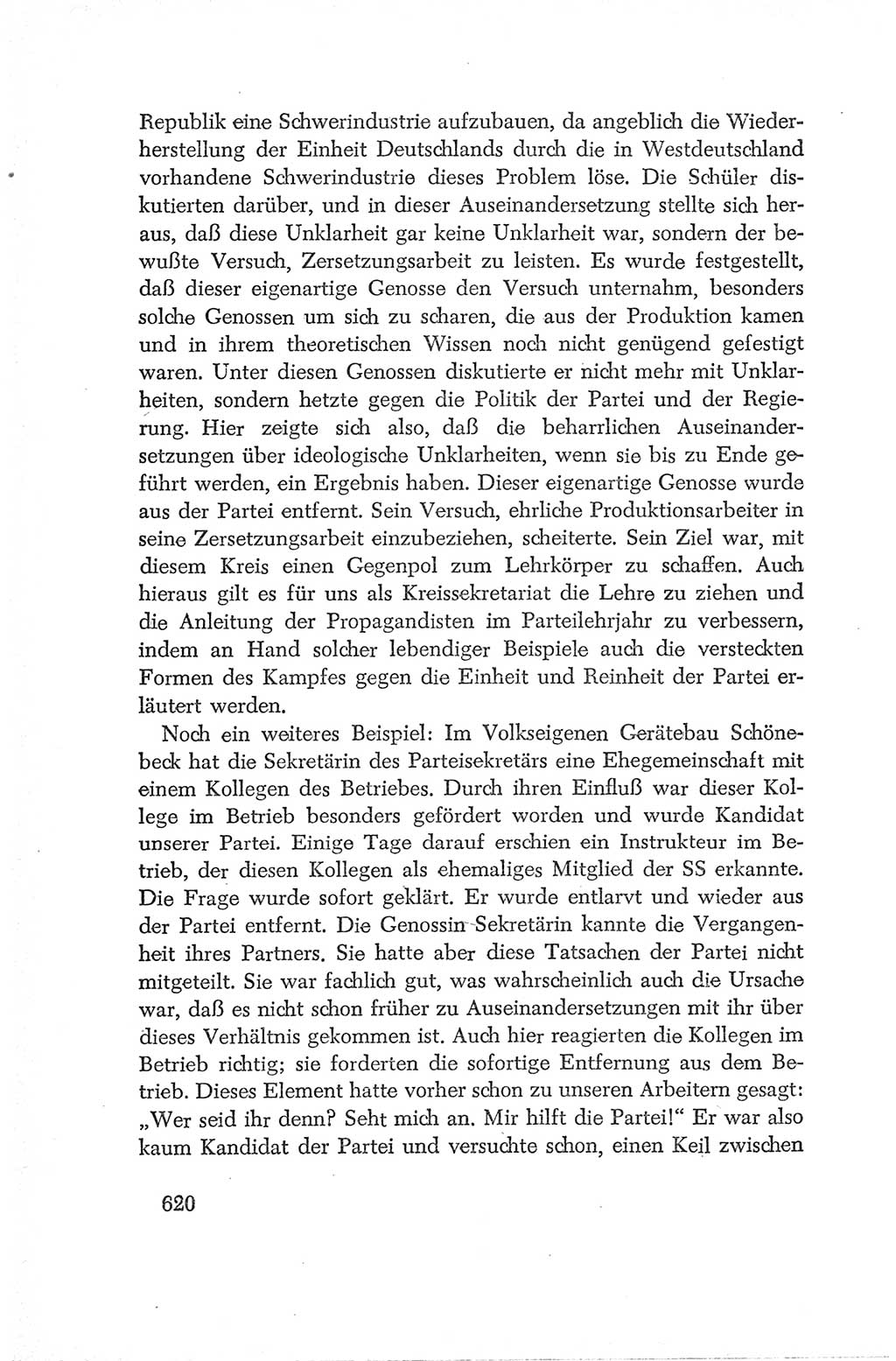 Protokoll der Verhandlungen des Ⅳ. Parteitages der Sozialistischen Einheitspartei Deutschlands (SED) [Deutsche Demokratische Republik (DDR)] 1954, Seite 620