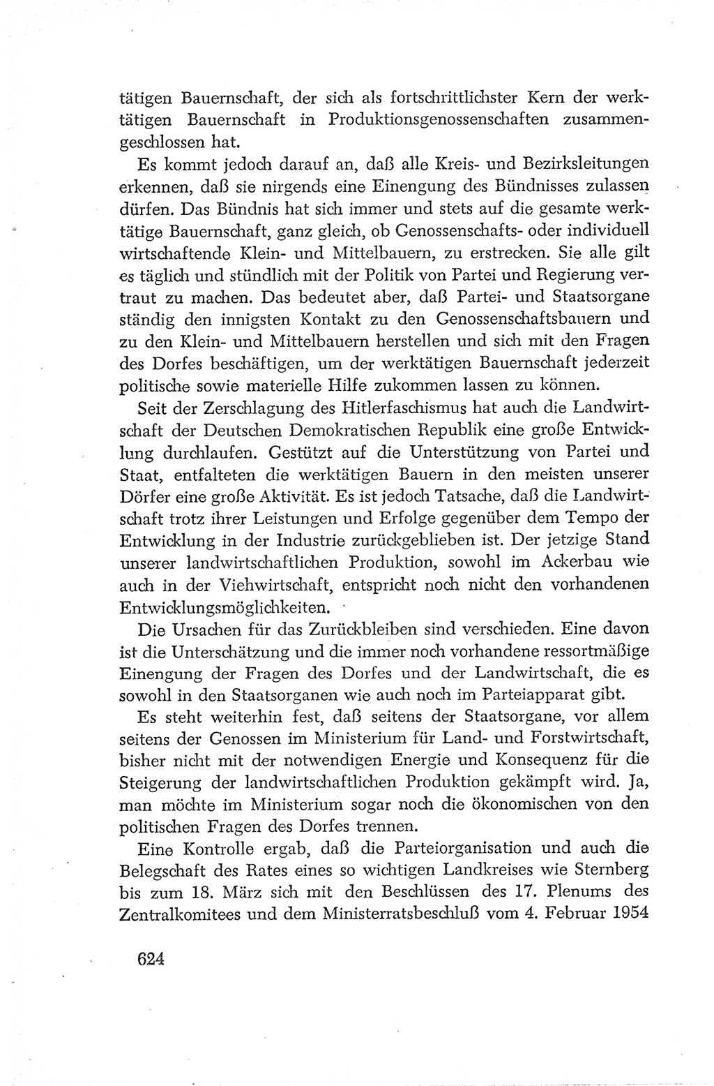 Protokoll der Verhandlungen des Ⅳ. Parteitages der Sozialistischen Einheitspartei Deutschlands (SED) [Deutsche Demokratische Republik (DDR)] 1954, Seite 624