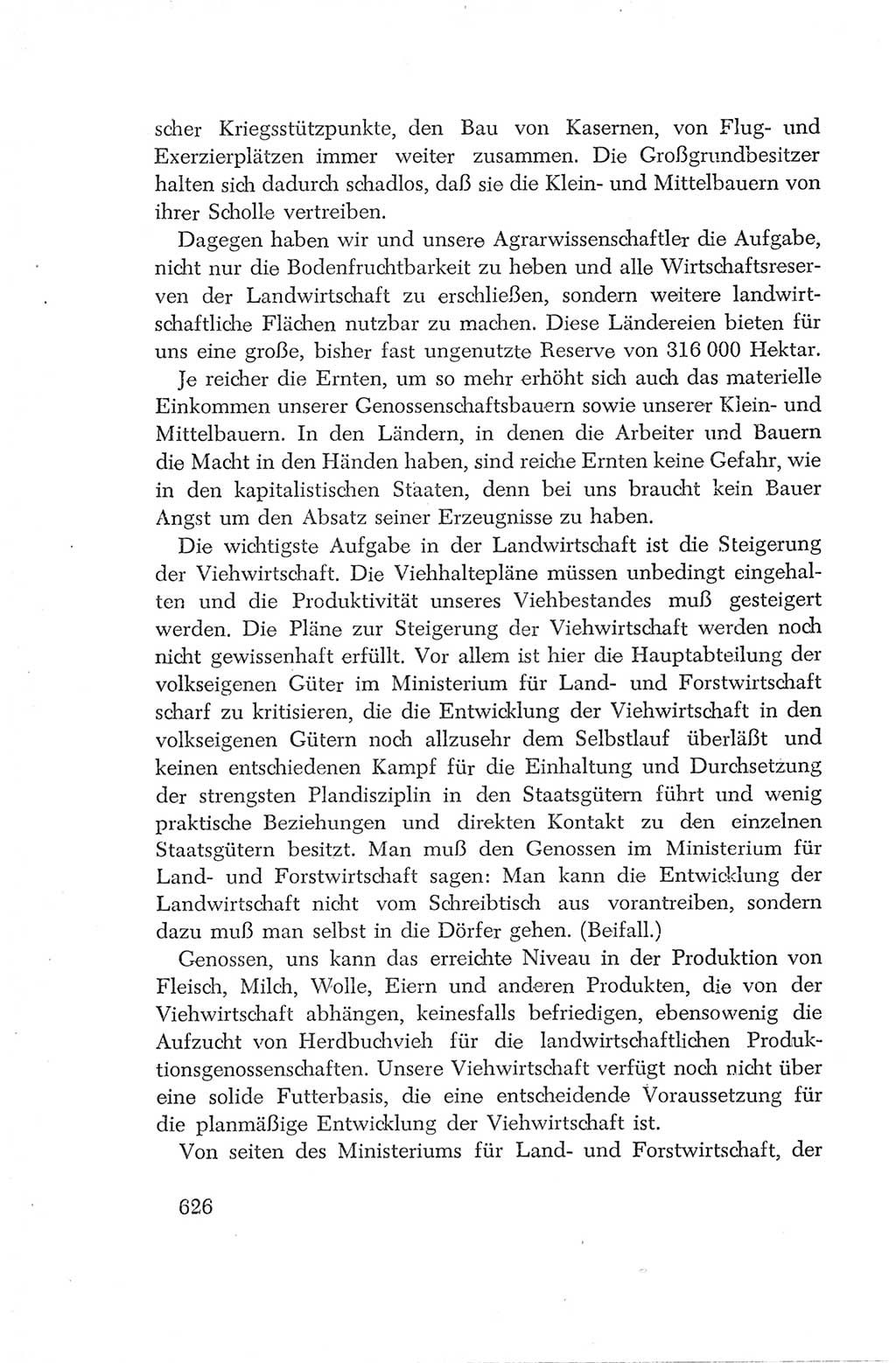 Protokoll der Verhandlungen des Ⅳ. Parteitages der Sozialistischen Einheitspartei Deutschlands (SED) [Deutsche Demokratische Republik (DDR)] 1954, Seite 626