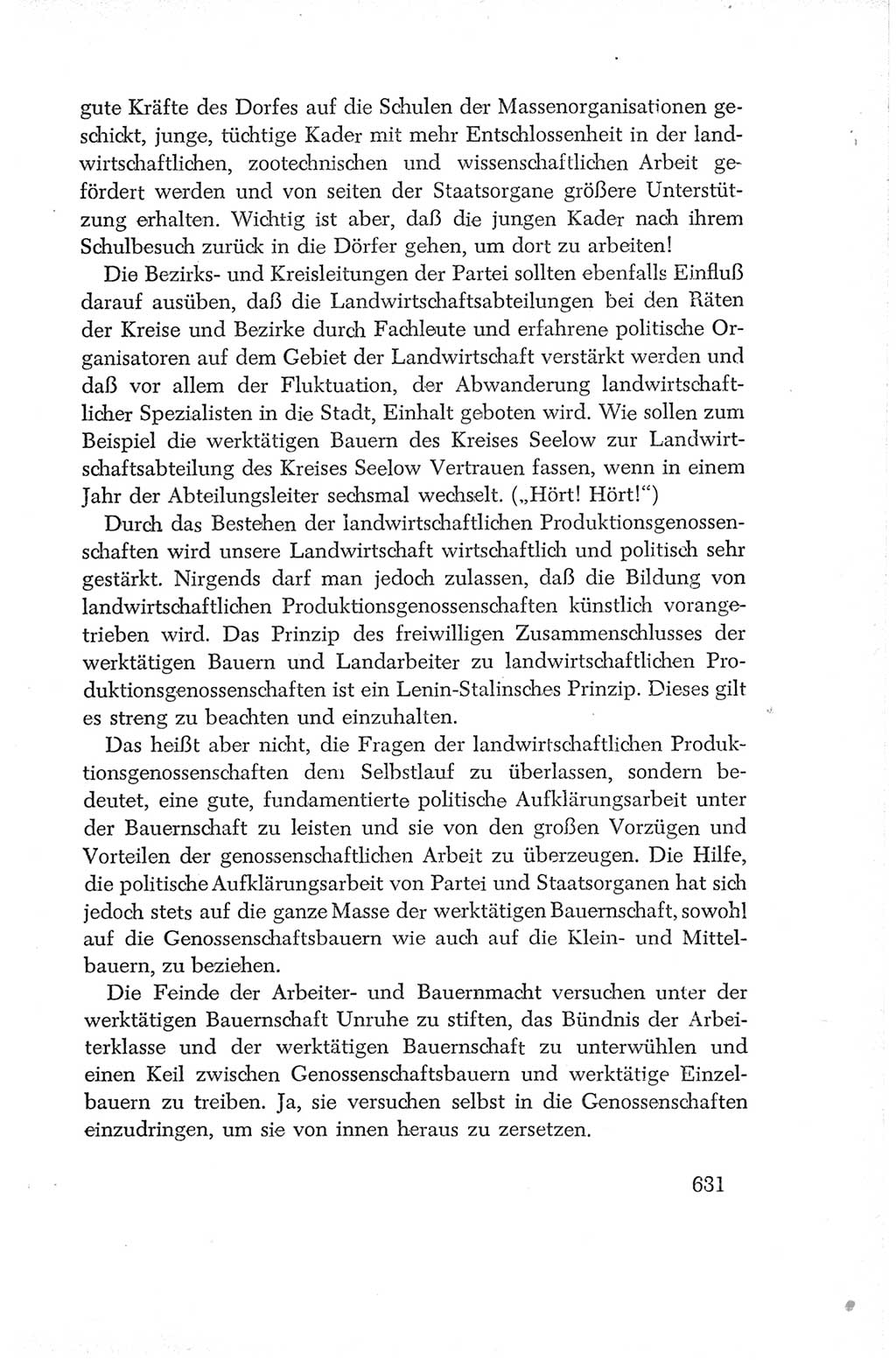 Protokoll der Verhandlungen des Ⅳ. Parteitages der Sozialistischen Einheitspartei Deutschlands (SED) [Deutsche Demokratische Republik (DDR)] 1954, Seite 631