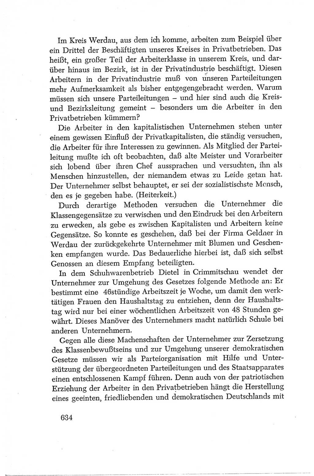 Protokoll der Verhandlungen des Ⅳ. Parteitages der Sozialistischen Einheitspartei Deutschlands (SED) [Deutsche Demokratische Republik (DDR)] 1954, Seite 634