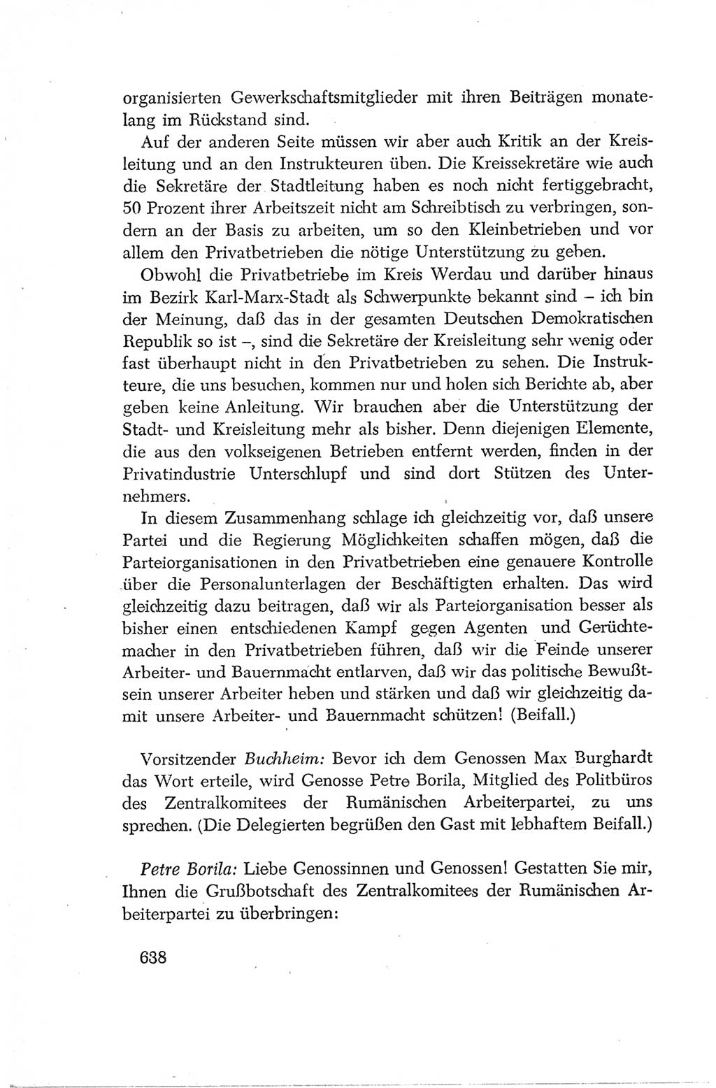 Protokoll der Verhandlungen des Ⅳ. Parteitages der Sozialistischen Einheitspartei Deutschlands (SED) [Deutsche Demokratische Republik (DDR)] 1954, Seite 638