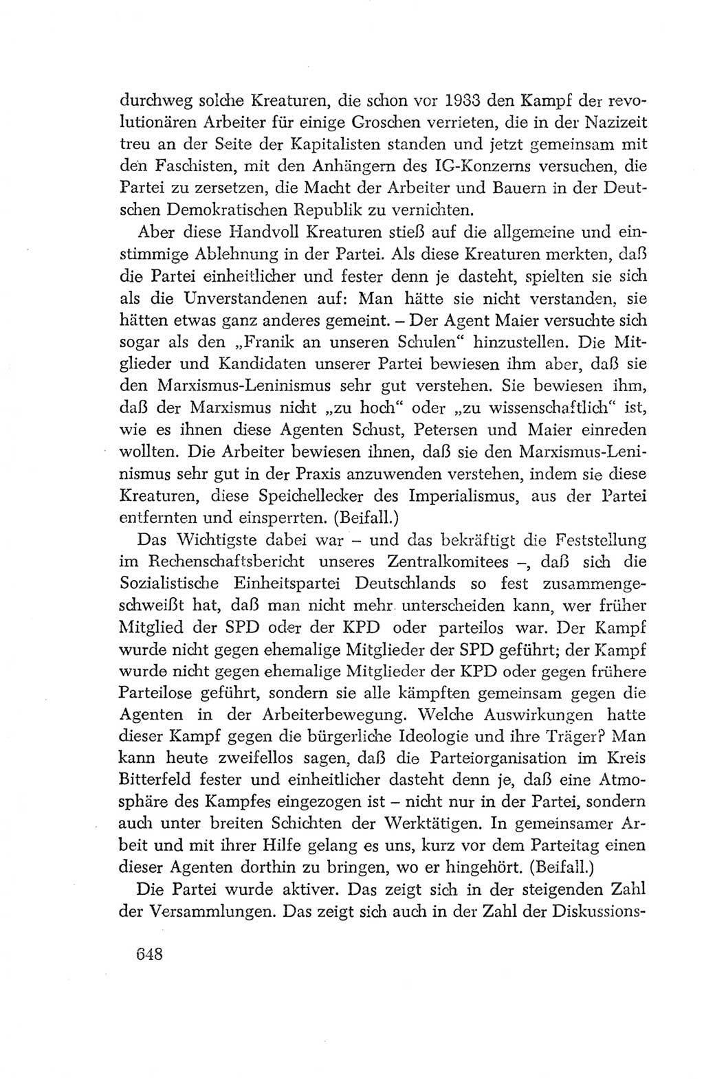 Protokoll der Verhandlungen des Ⅳ. Parteitages der Sozialistischen Einheitspartei Deutschlands (SED) [Deutsche Demokratische Republik (DDR)] 1954, Seite 648