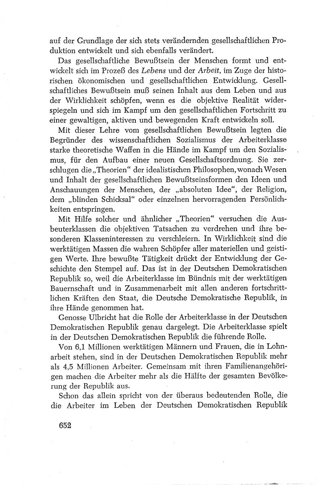 Protokoll der Verhandlungen des Ⅳ. Parteitages der Sozialistischen Einheitspartei Deutschlands (SED) [Deutsche Demokratische Republik (DDR)] 1954, Seite 652