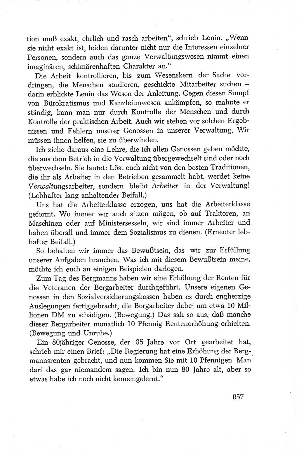 Protokoll der Verhandlungen des Ⅳ. Parteitages der Sozialistischen Einheitspartei Deutschlands (SED) [Deutsche Demokratische Republik (DDR)] 1954, Seite 657