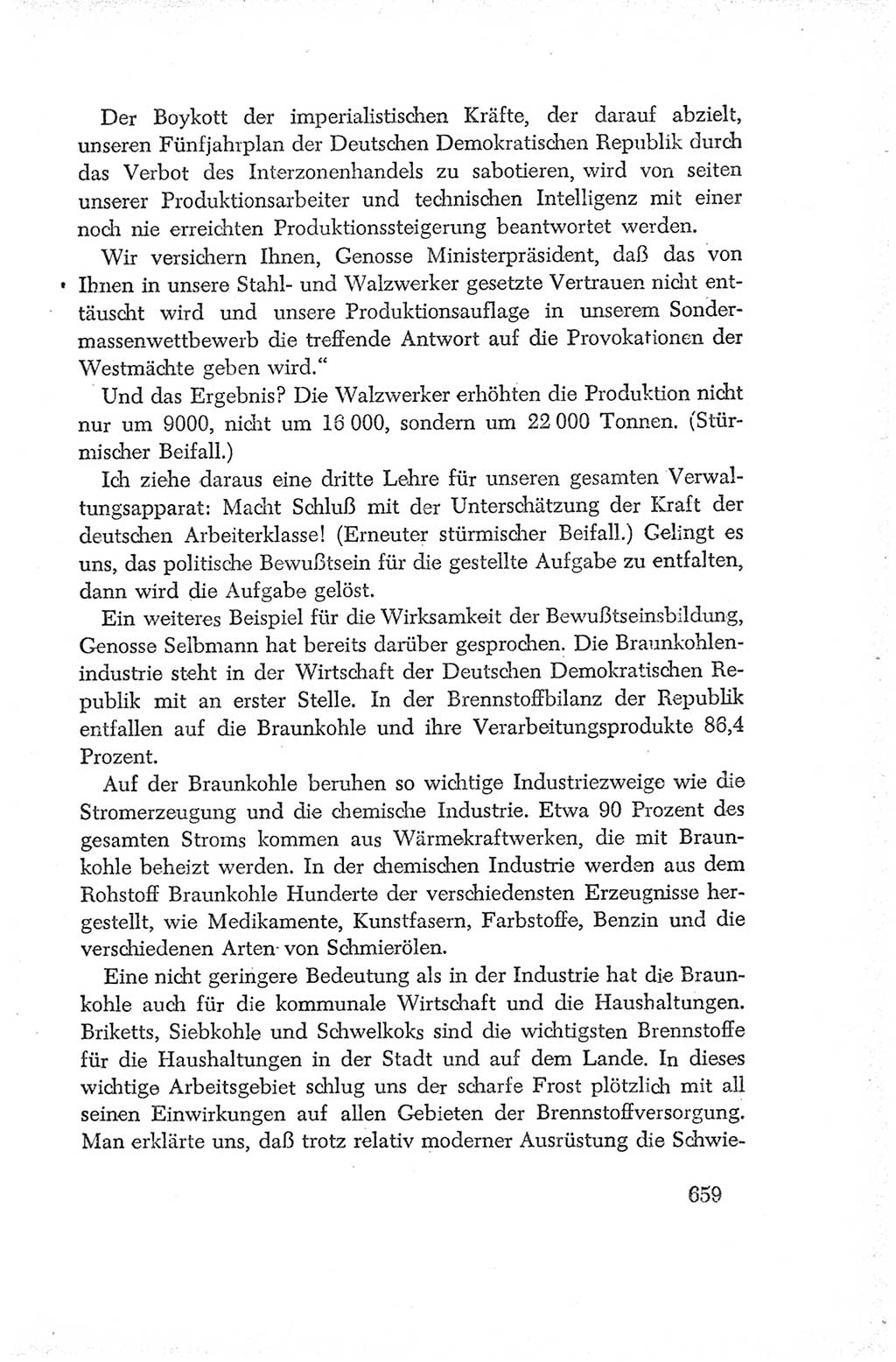 Protokoll der Verhandlungen des Ⅳ. Parteitages der Sozialistischen Einheitspartei Deutschlands (SED) [Deutsche Demokratische Republik (DDR)] 1954, Seite 659
