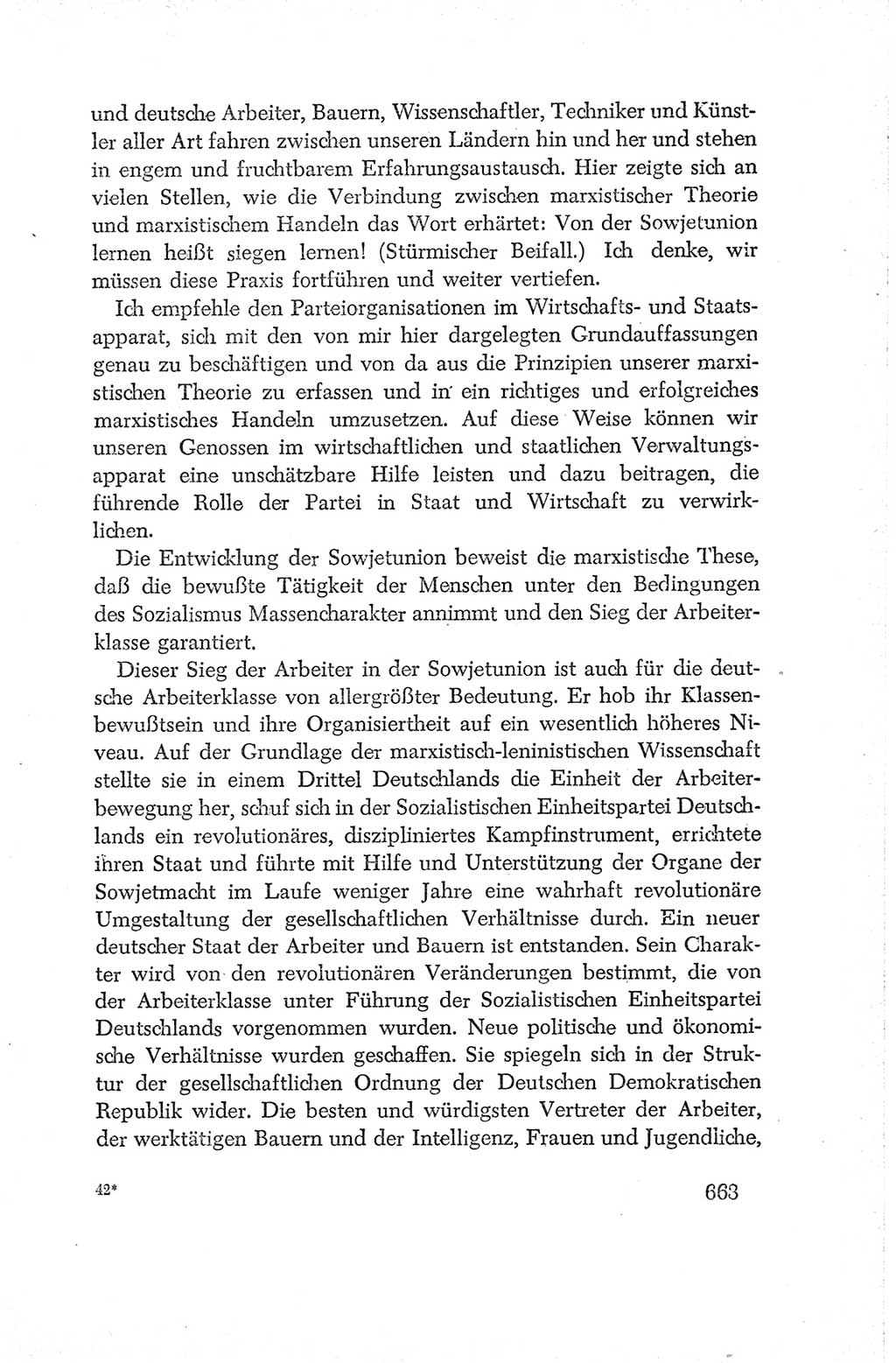 Protokoll der Verhandlungen des Ⅳ. Parteitages der Sozialistischen Einheitspartei Deutschlands (SED) [Deutsche Demokratische Republik (DDR)] 1954, Seite 663