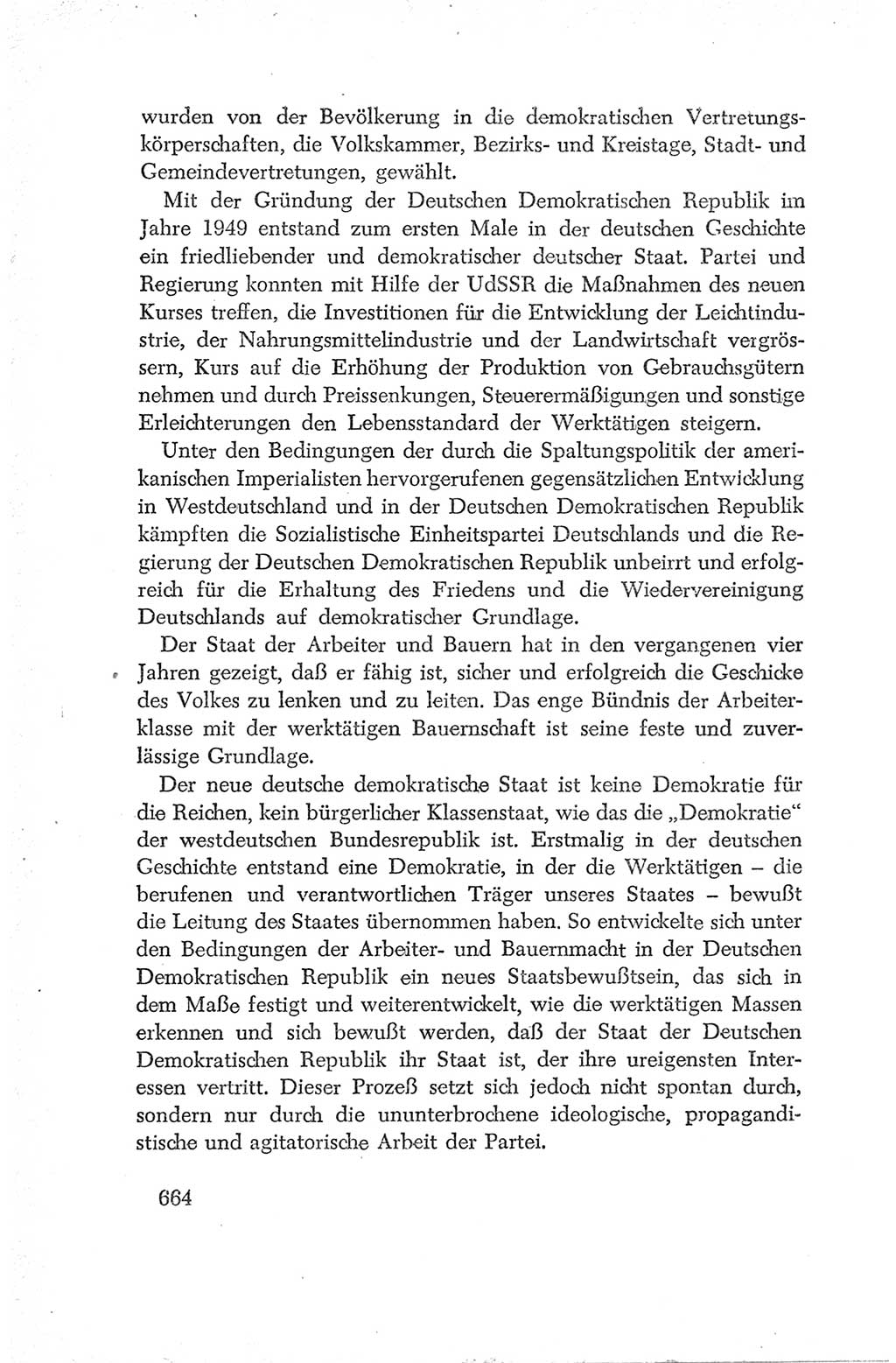 Protokoll der Verhandlungen des Ⅳ. Parteitages der Sozialistischen Einheitspartei Deutschlands (SED) [Deutsche Demokratische Republik (DDR)] 1954, Seite 664