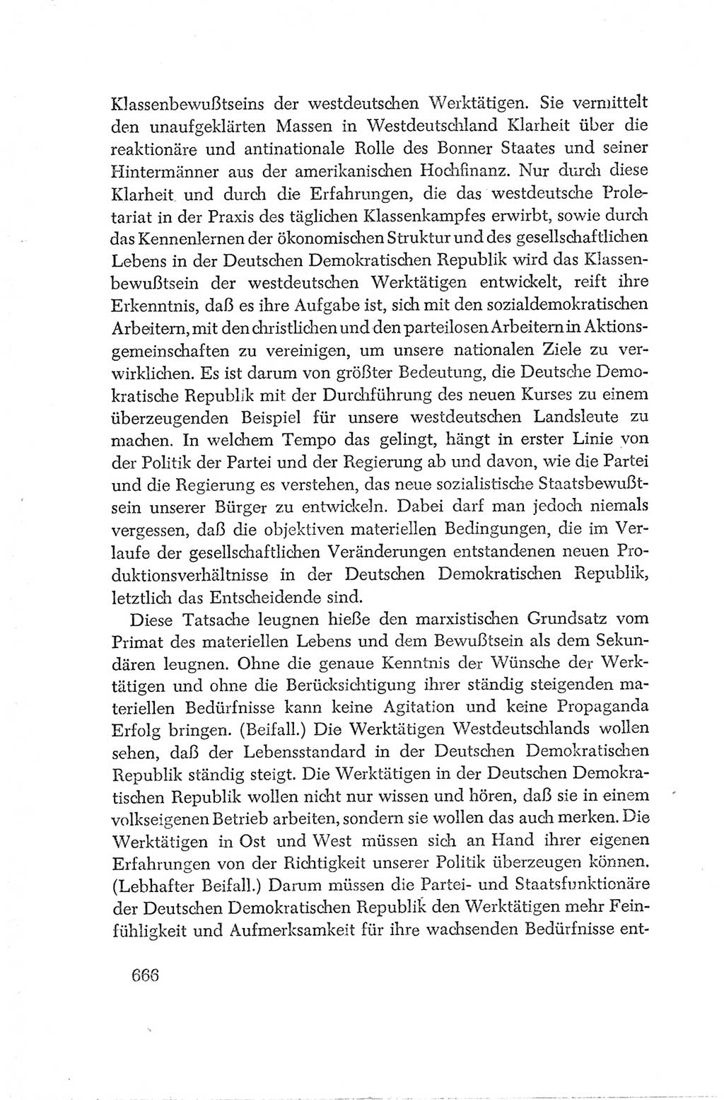 Protokoll der Verhandlungen des Ⅳ. Parteitages der Sozialistischen Einheitspartei Deutschlands (SED) [Deutsche Demokratische Republik (DDR)] 1954, Seite 666