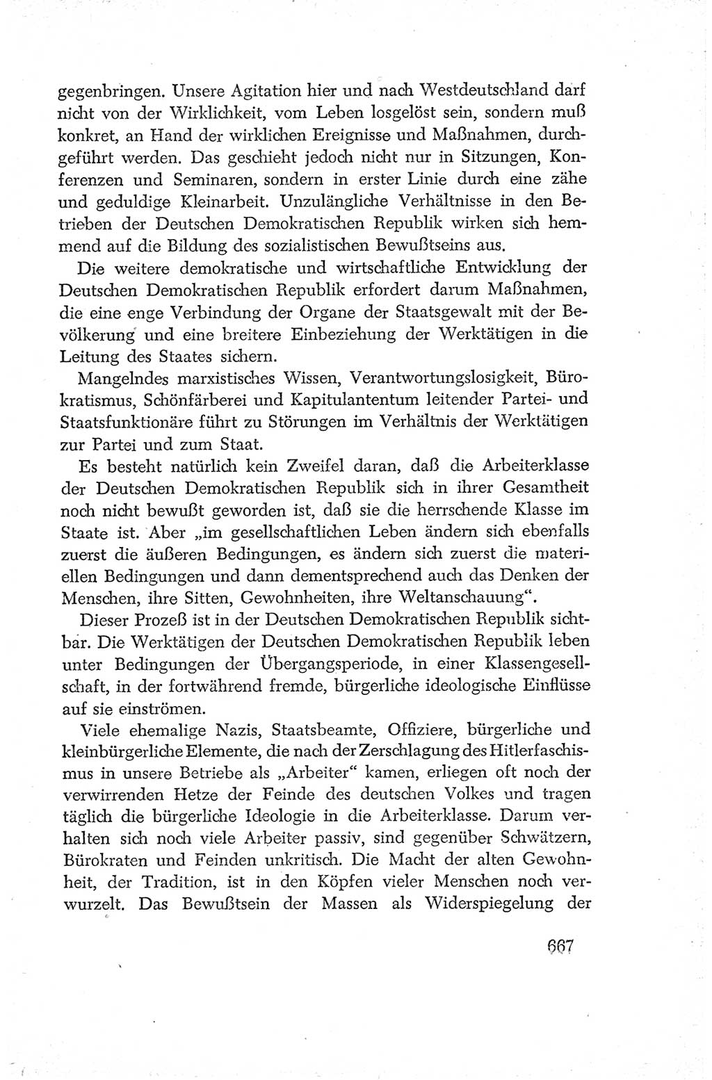 Protokoll der Verhandlungen des Ⅳ. Parteitages der Sozialistischen Einheitspartei Deutschlands (SED) [Deutsche Demokratische Republik (DDR)] 1954, Seite 667