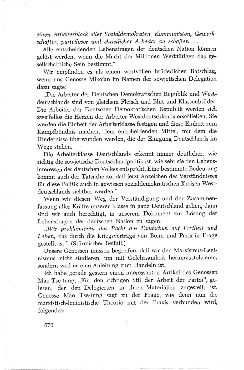 Protokoll der Verhandlungen des Ⅳ. Parteitages der Sozialistischen Einheitspartei Deutschlands (SED) [Deutsche Demokratische Republik (DDR)] 1954, Seite 670