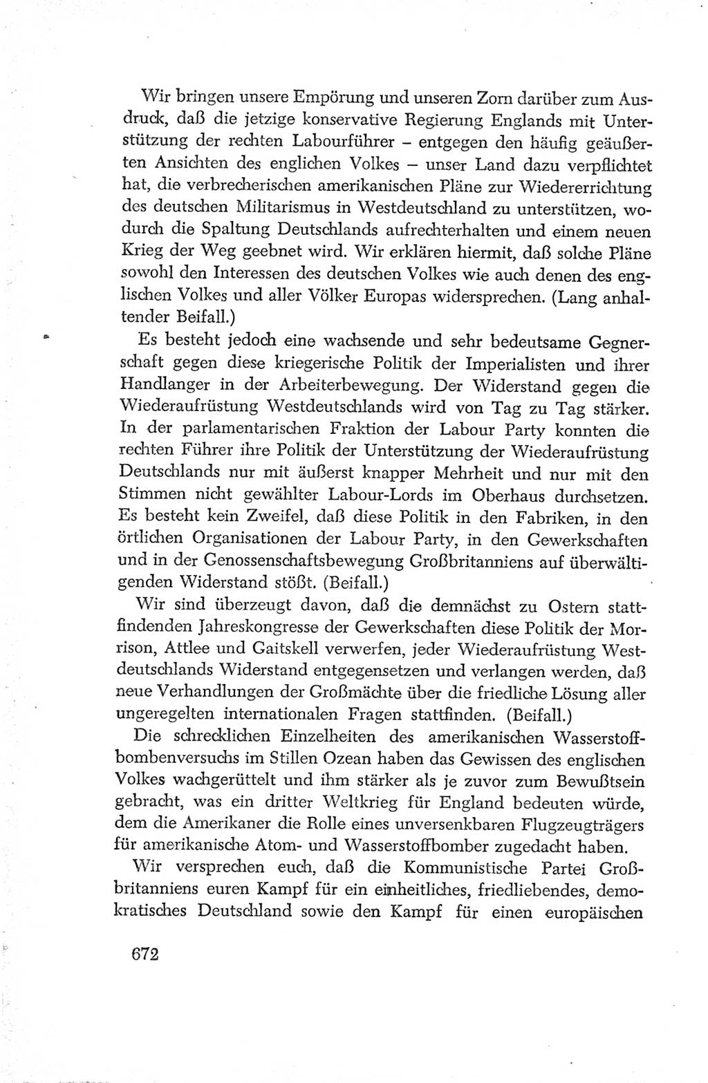 Protokoll der Verhandlungen des Ⅳ. Parteitages der Sozialistischen Einheitspartei Deutschlands (SED) [Deutsche Demokratische Republik (DDR)] 1954, Seite 672