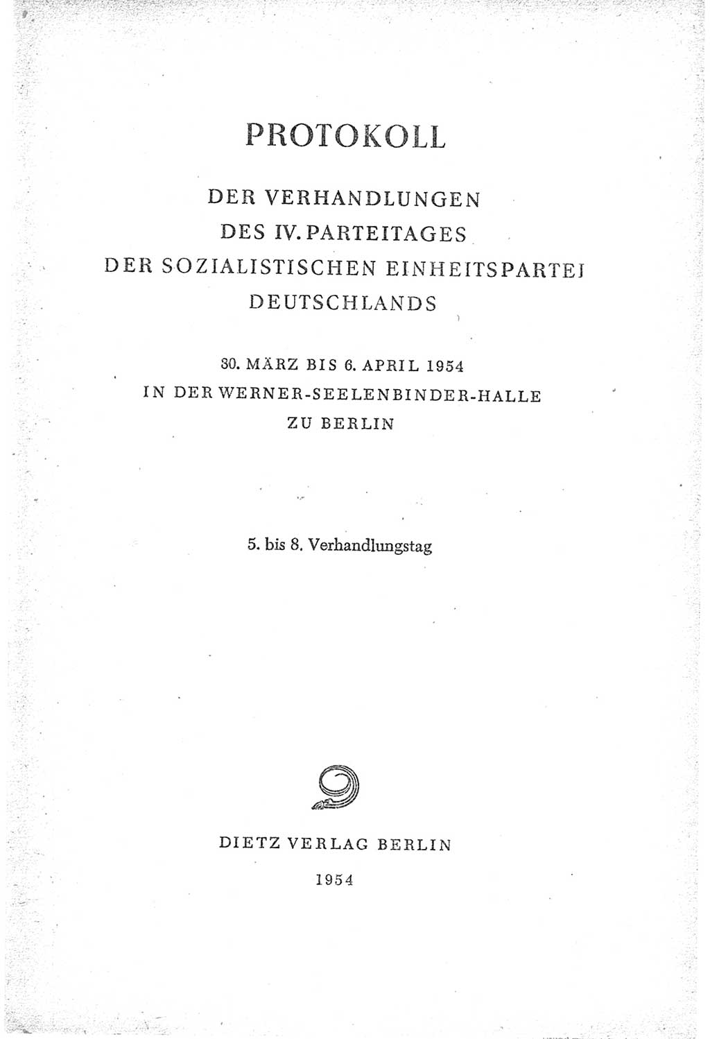 Protokoll der Verhandlungen des Ⅳ. Parteitages der Sozialistischen Einheitspartei Deutschlands (SED) [Deutsche Demokratische Republik (DDR)] 1954, Seite 674