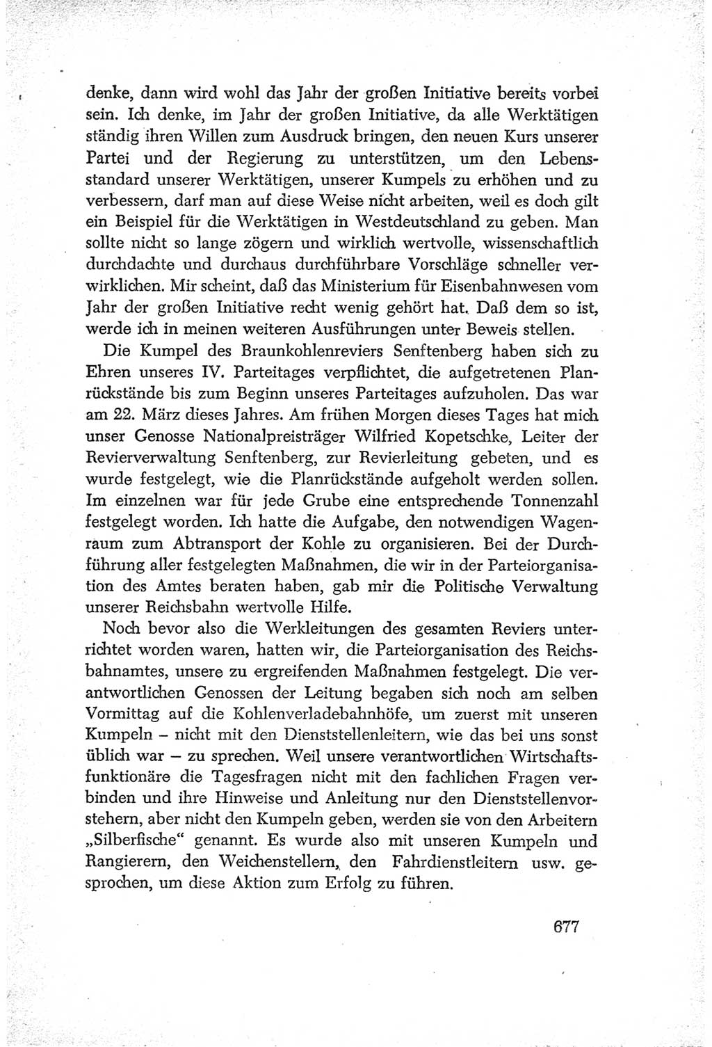 Protokoll der Verhandlungen des Ⅳ. Parteitages der Sozialistischen Einheitspartei Deutschlands (SED) [Deutsche Demokratische Republik (DDR)] 1954, Seite 677