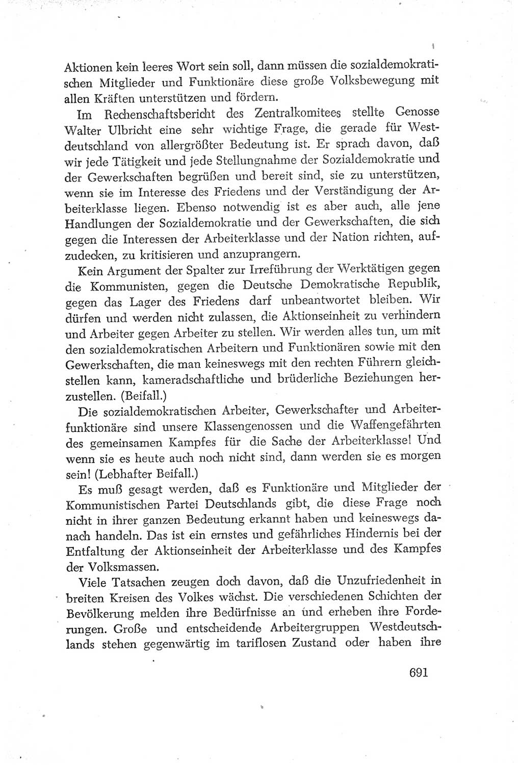 Protokoll der Verhandlungen des Ⅳ. Parteitages der Sozialistischen Einheitspartei Deutschlands (SED) [Deutsche Demokratische Republik (DDR)] 1954, Seite 691