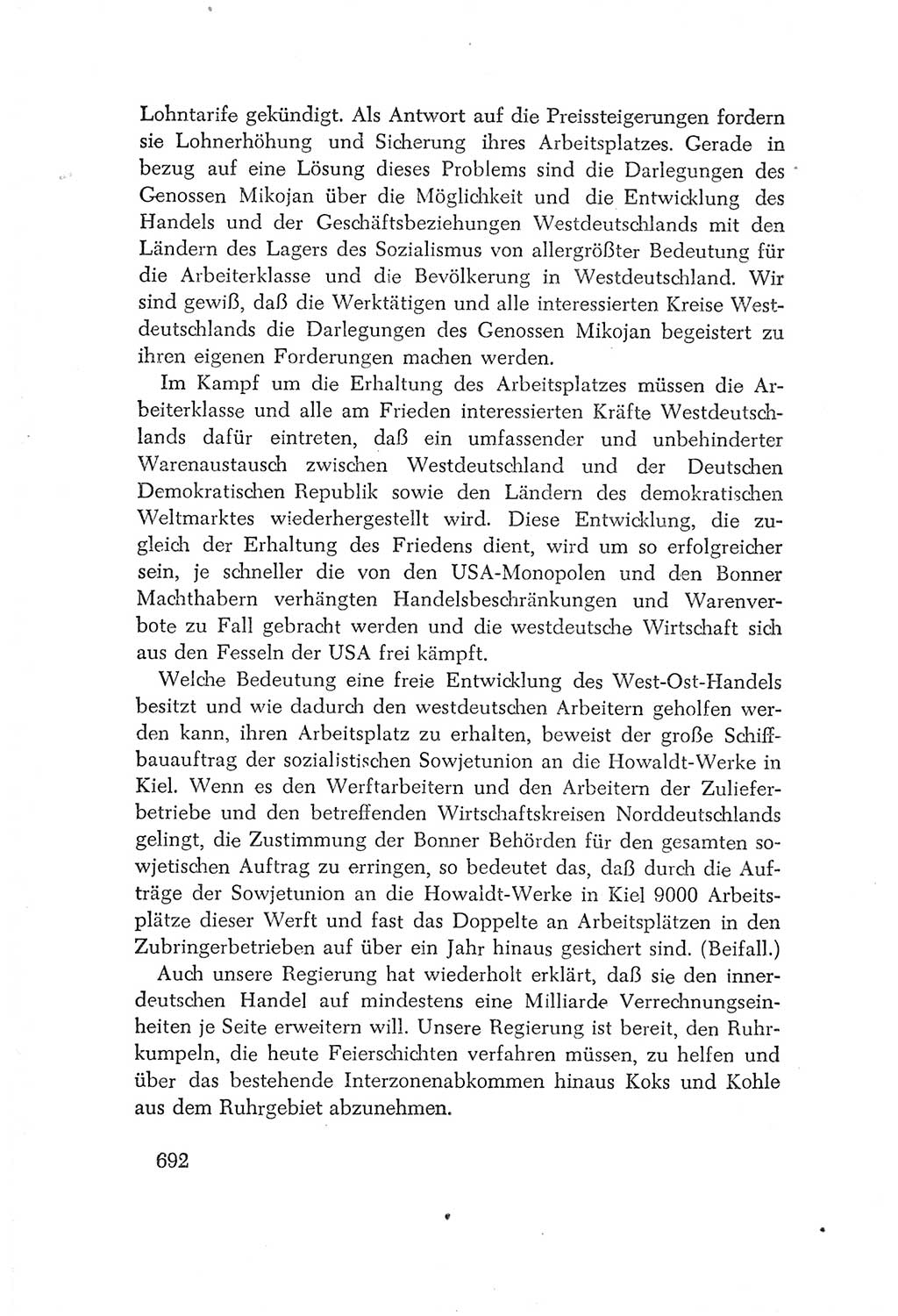 Protokoll der Verhandlungen des Ⅳ. Parteitages der Sozialistischen Einheitspartei Deutschlands (SED) [Deutsche Demokratische Republik (DDR)] 1954, Seite 692