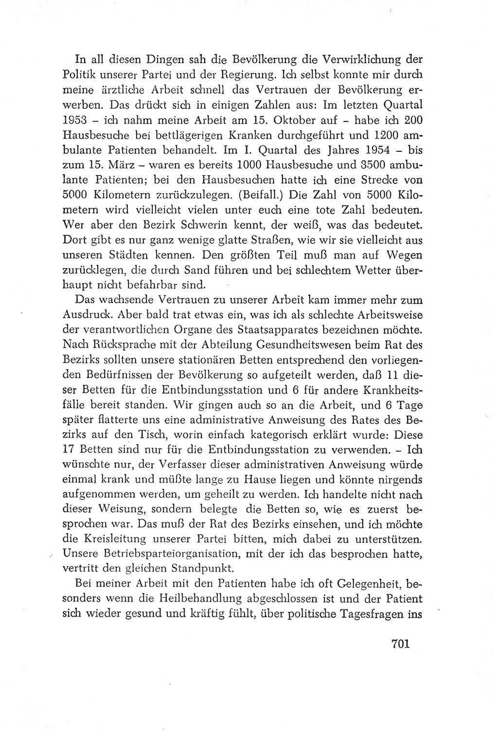 Protokoll der Verhandlungen des Ⅳ. Parteitages der Sozialistischen Einheitspartei Deutschlands (SED) [Deutsche Demokratische Republik (DDR)] 1954, Seite 701