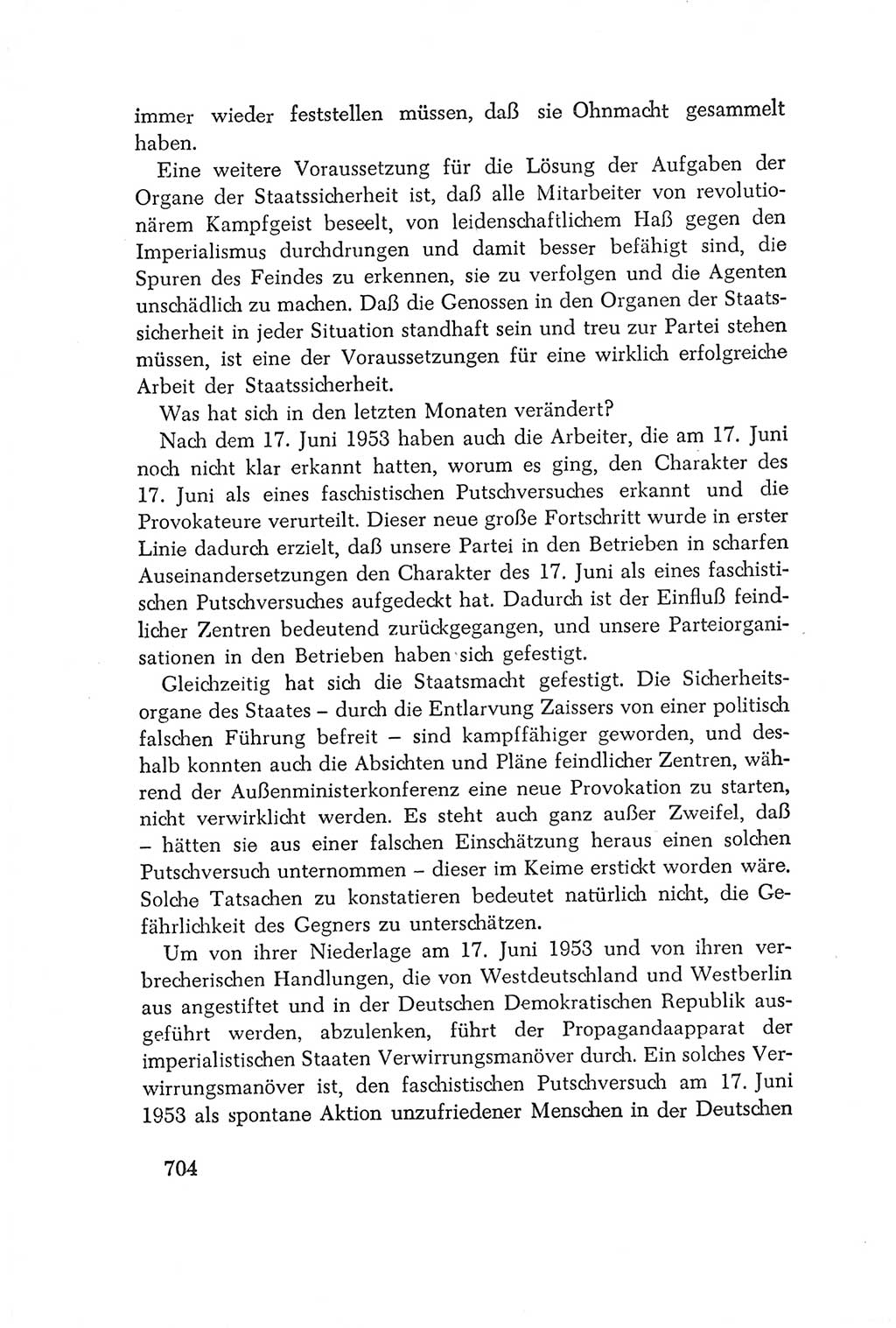 Protokoll der Verhandlungen des Ⅳ. Parteitages der Sozialistischen Einheitspartei Deutschlands (SED) [Deutsche Demokratische Republik (DDR)] 1954, Seite 704