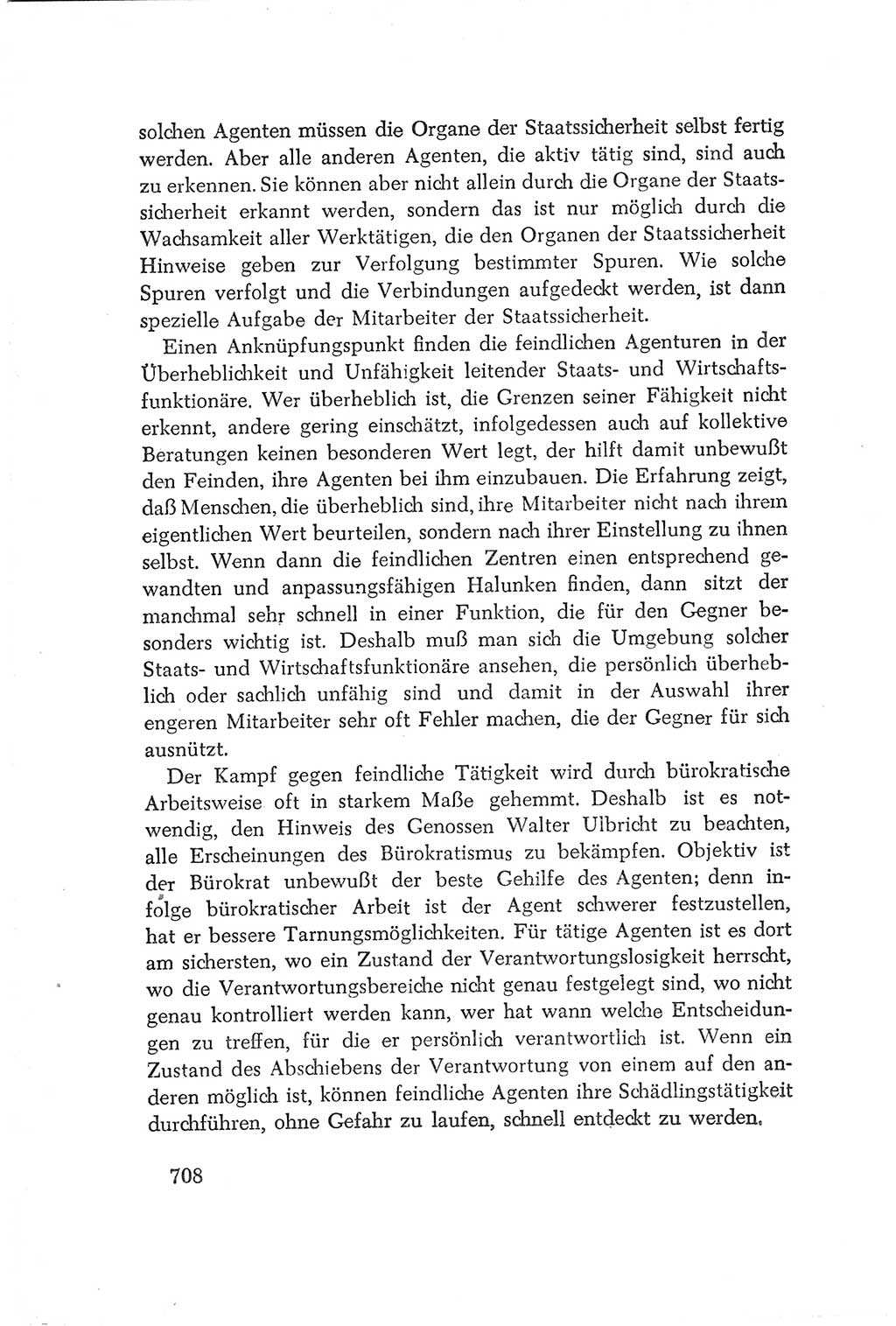 Protokoll der Verhandlungen des Ⅳ. Parteitages der Sozialistischen Einheitspartei Deutschlands (SED) [Deutsche Demokratische Republik (DDR)] 1954, Seite 708