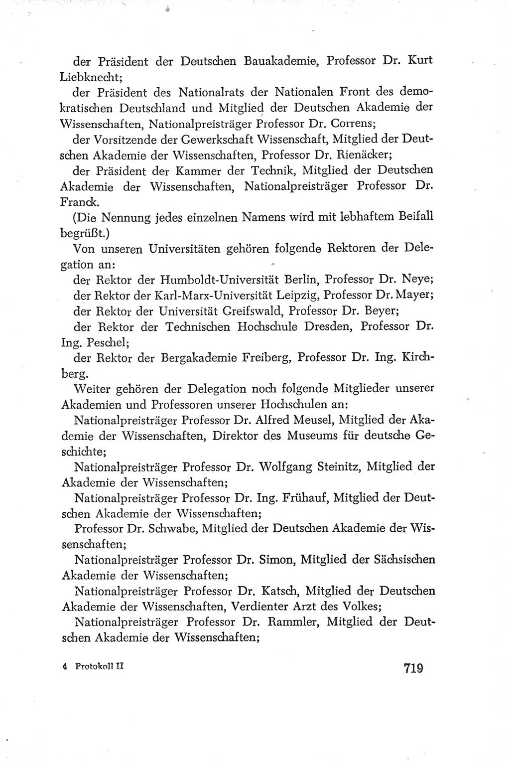 Protokoll der Verhandlungen des Ⅳ. Parteitages der Sozialistischen Einheitspartei Deutschlands (SED) [Deutsche Demokratische Republik (DDR)] 1954, Seite 719