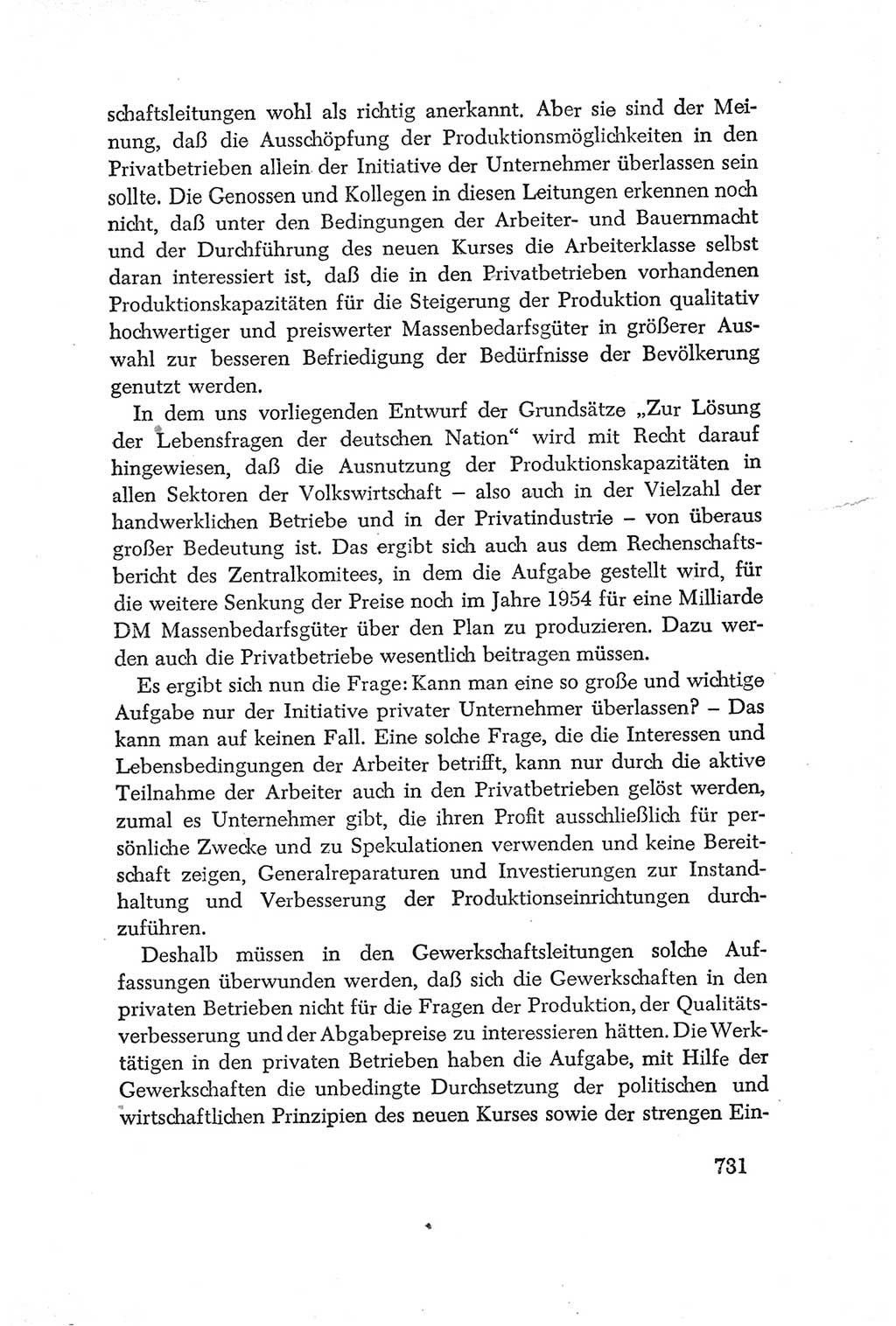 Protokoll der Verhandlungen des Ⅳ. Parteitages der Sozialistischen Einheitspartei Deutschlands (SED) [Deutsche Demokratische Republik (DDR)] 1954, Seite 731