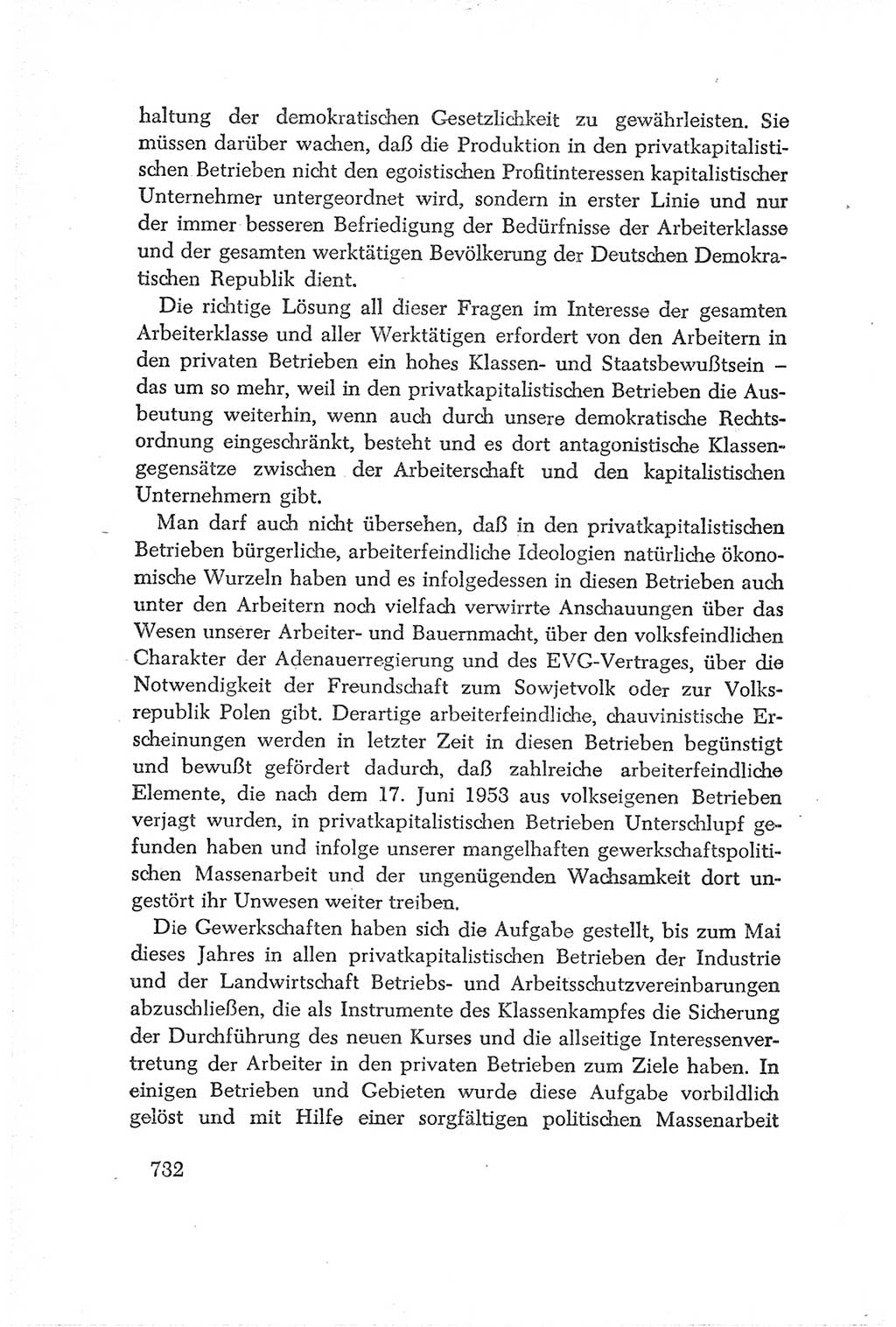 Protokoll der Verhandlungen des Ⅳ. Parteitages der Sozialistischen Einheitspartei Deutschlands (SED) [Deutsche Demokratische Republik (DDR)] 1954, Seite 732