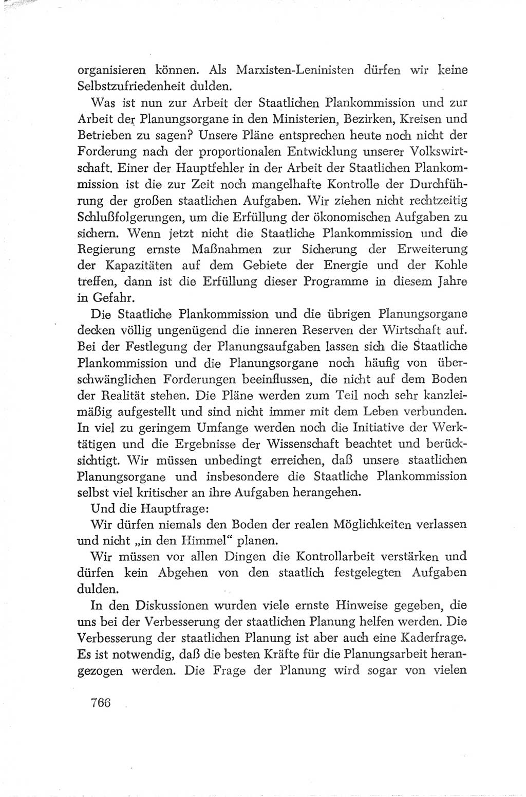 Protokoll der Verhandlungen des Ⅳ. Parteitages der Sozialistischen Einheitspartei Deutschlands (SED) [Deutsche Demokratische Republik (DDR)] 1954, Seite 766