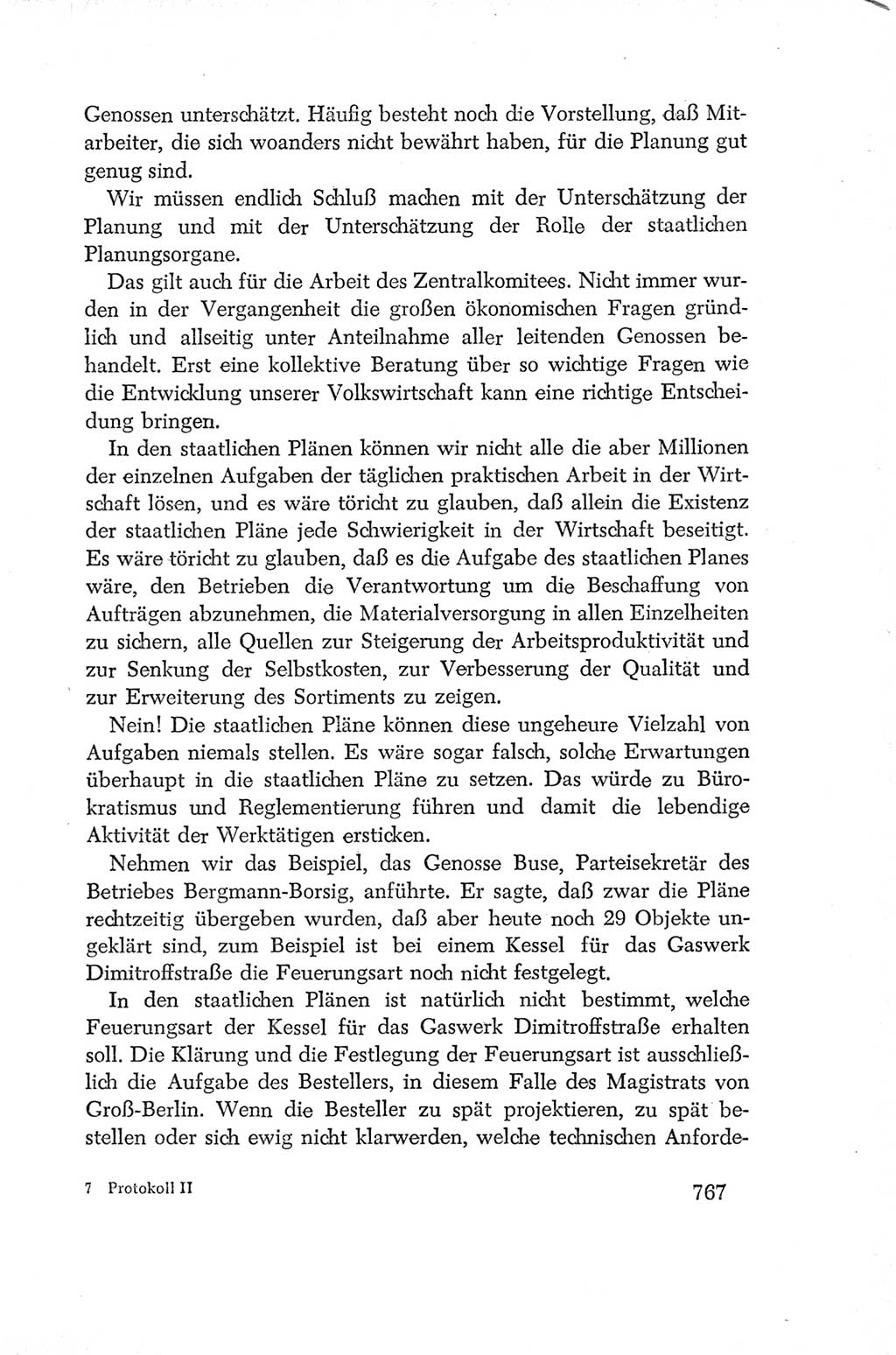Protokoll der Verhandlungen des Ⅳ. Parteitages der Sozialistischen Einheitspartei Deutschlands (SED) [Deutsche Demokratische Republik (DDR)] 1954, Seite 767