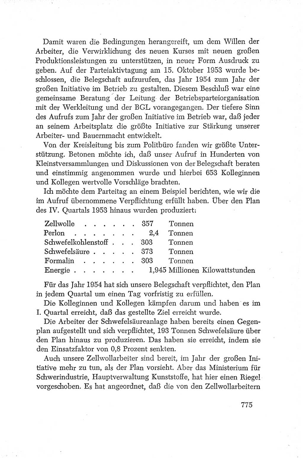 Protokoll der Verhandlungen des Ⅳ. Parteitages der Sozialistischen Einheitspartei Deutschlands (SED) [Deutsche Demokratische Republik (DDR)] 1954, Seite 775