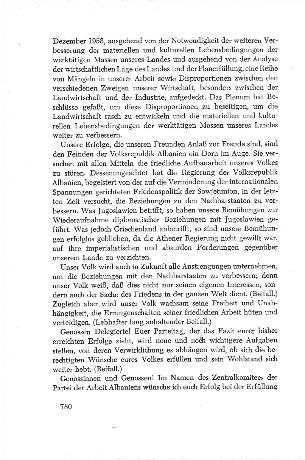 Protokoll der Verhandlungen des Ⅳ. Parteitages der Sozialistischen Einheitspartei Deutschlands (SED) [Deutsche Demokratische Republik (DDR)] 1954, Seite 780