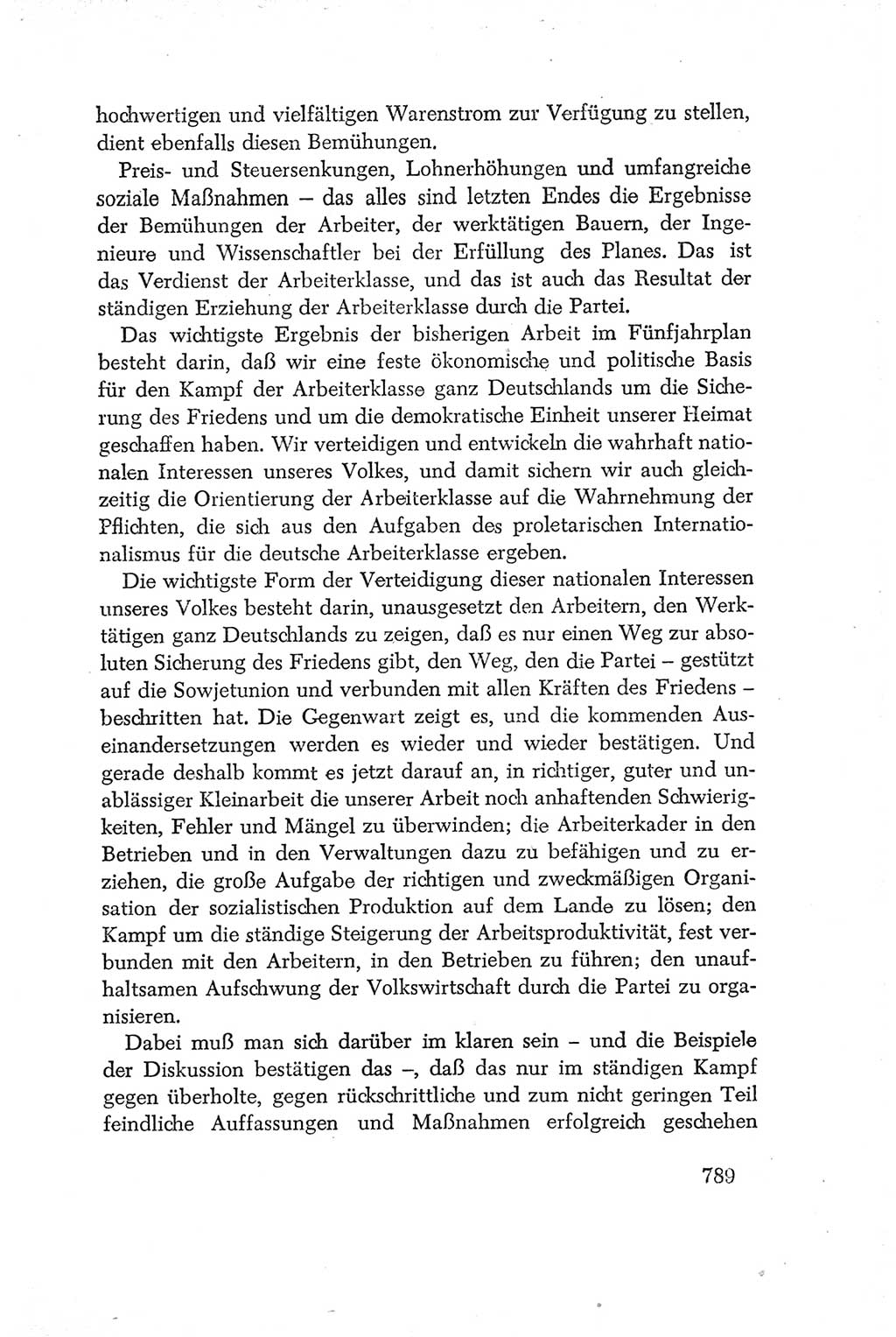 Protokoll der Verhandlungen des Ⅳ. Parteitages der Sozialistischen Einheitspartei Deutschlands (SED) [Deutsche Demokratische Republik (DDR)] 1954, Seite 789