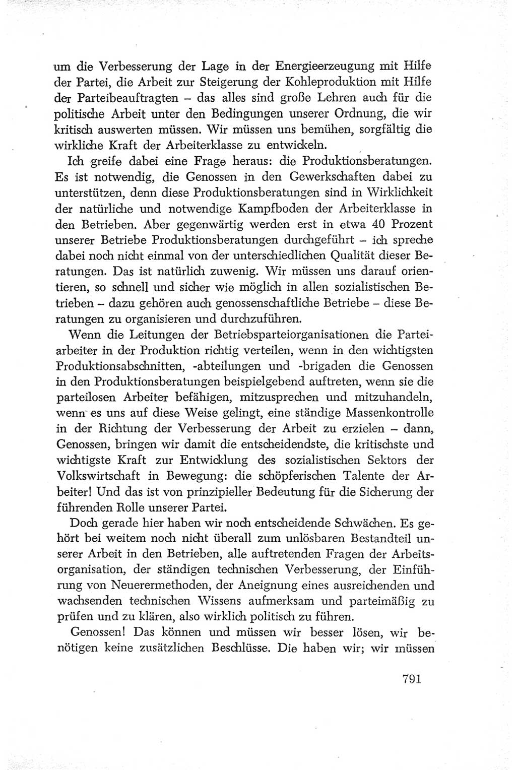 Protokoll der Verhandlungen des Ⅳ. Parteitages der Sozialistischen Einheitspartei Deutschlands (SED) [Deutsche Demokratische Republik (DDR)] 1954, Seite 791