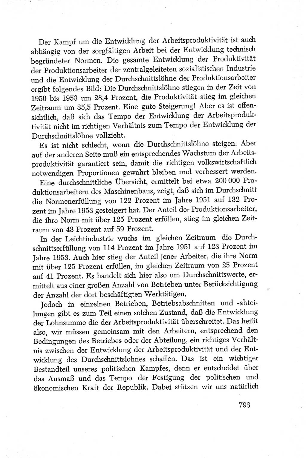 Protokoll der Verhandlungen des Ⅳ. Parteitages der Sozialistischen Einheitspartei Deutschlands (SED) [Deutsche Demokratische Republik (DDR)] 1954, Seite 793