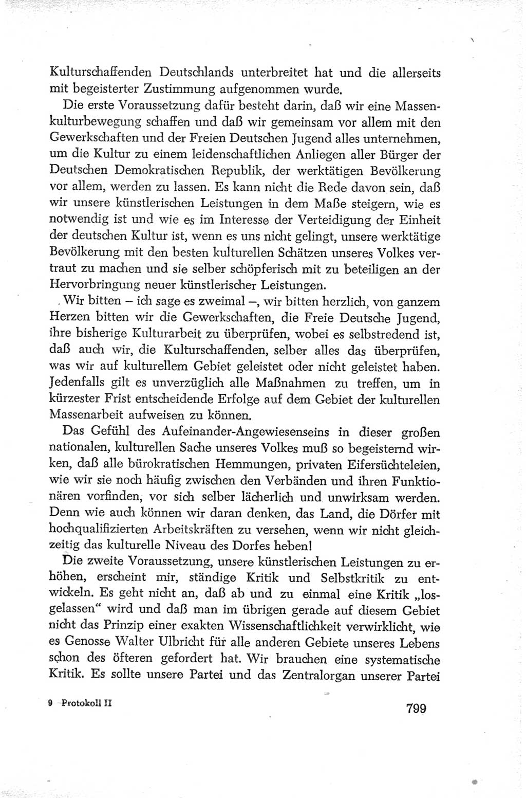 Protokoll der Verhandlungen des Ⅳ. Parteitages der Sozialistischen Einheitspartei Deutschlands (SED) [Deutsche Demokratische Republik (DDR)] 1954, Seite 799