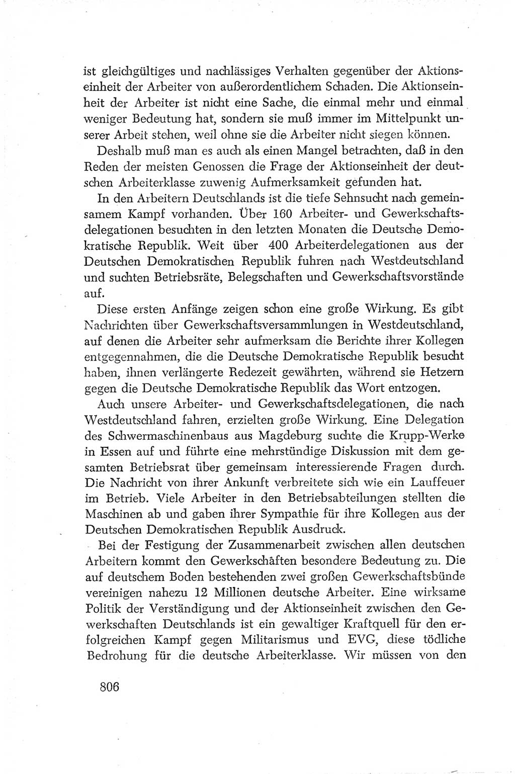 Protokoll der Verhandlungen des Ⅳ. Parteitages der Sozialistischen Einheitspartei Deutschlands (SED) [Deutsche Demokratische Republik (DDR)] 1954, Seite 806