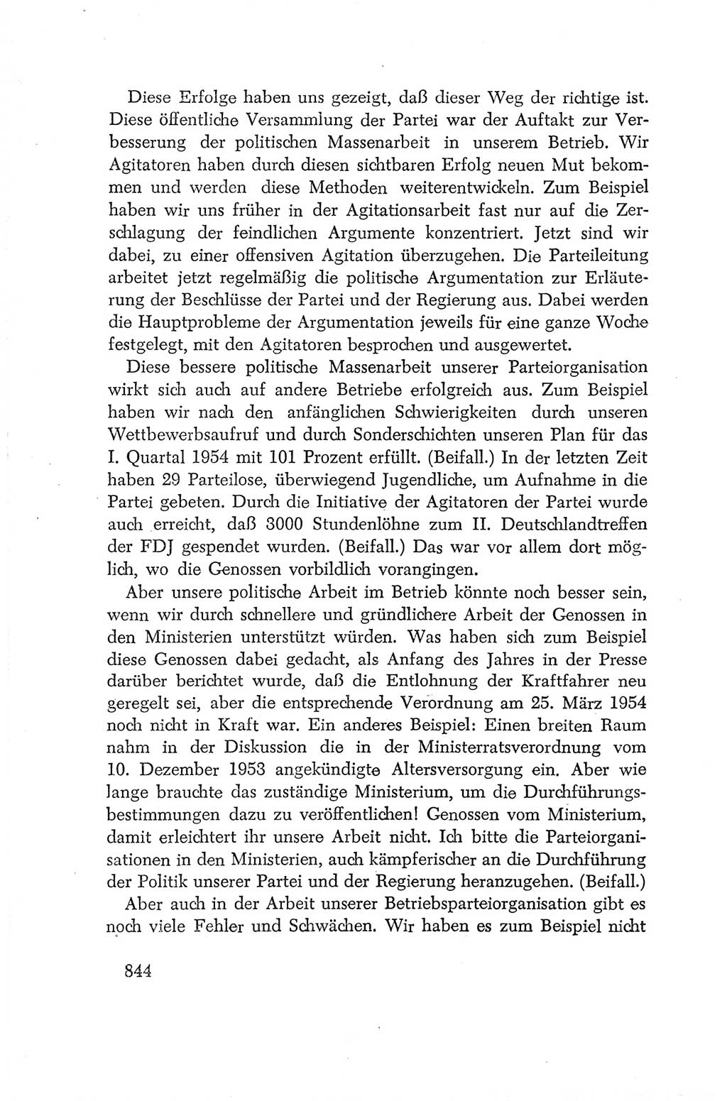 Protokoll der Verhandlungen des Ⅳ. Parteitages der Sozialistischen Einheitspartei Deutschlands (SED) [Deutsche Demokratische Republik (DDR)] 1954, Seite 844